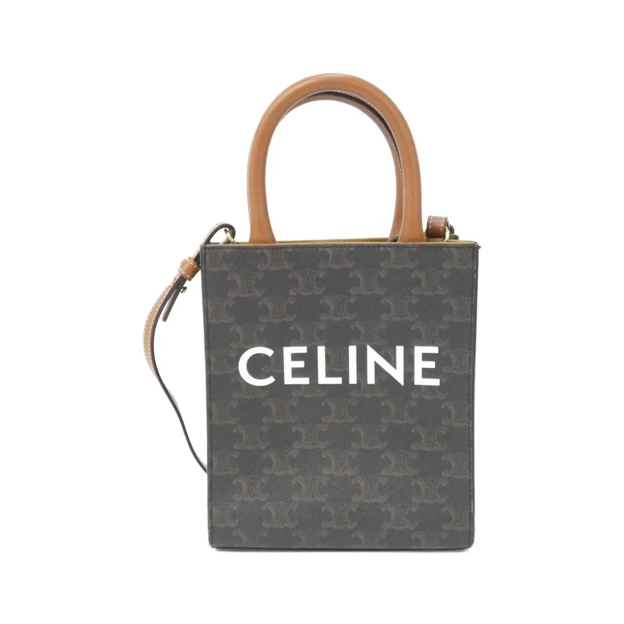 CELINE Cabas 194372BZK Handbag Canvas Black