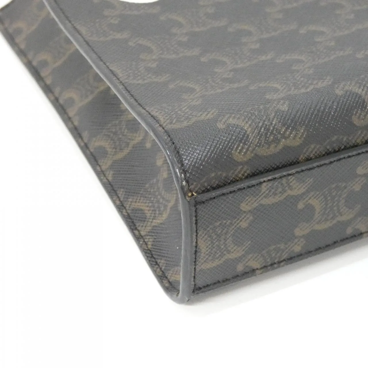 CELINE Cabas 194372BZK Handbag Canvas 黑色 帆布 中古品A - 縮圖 3