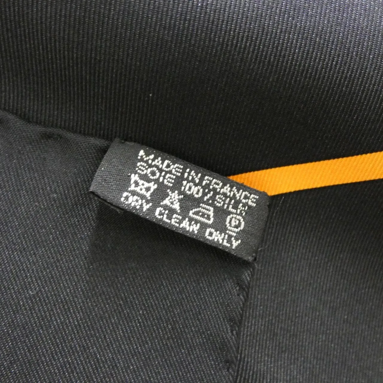 HERMES Scarf 黑色 中古品A - 縮圖 4