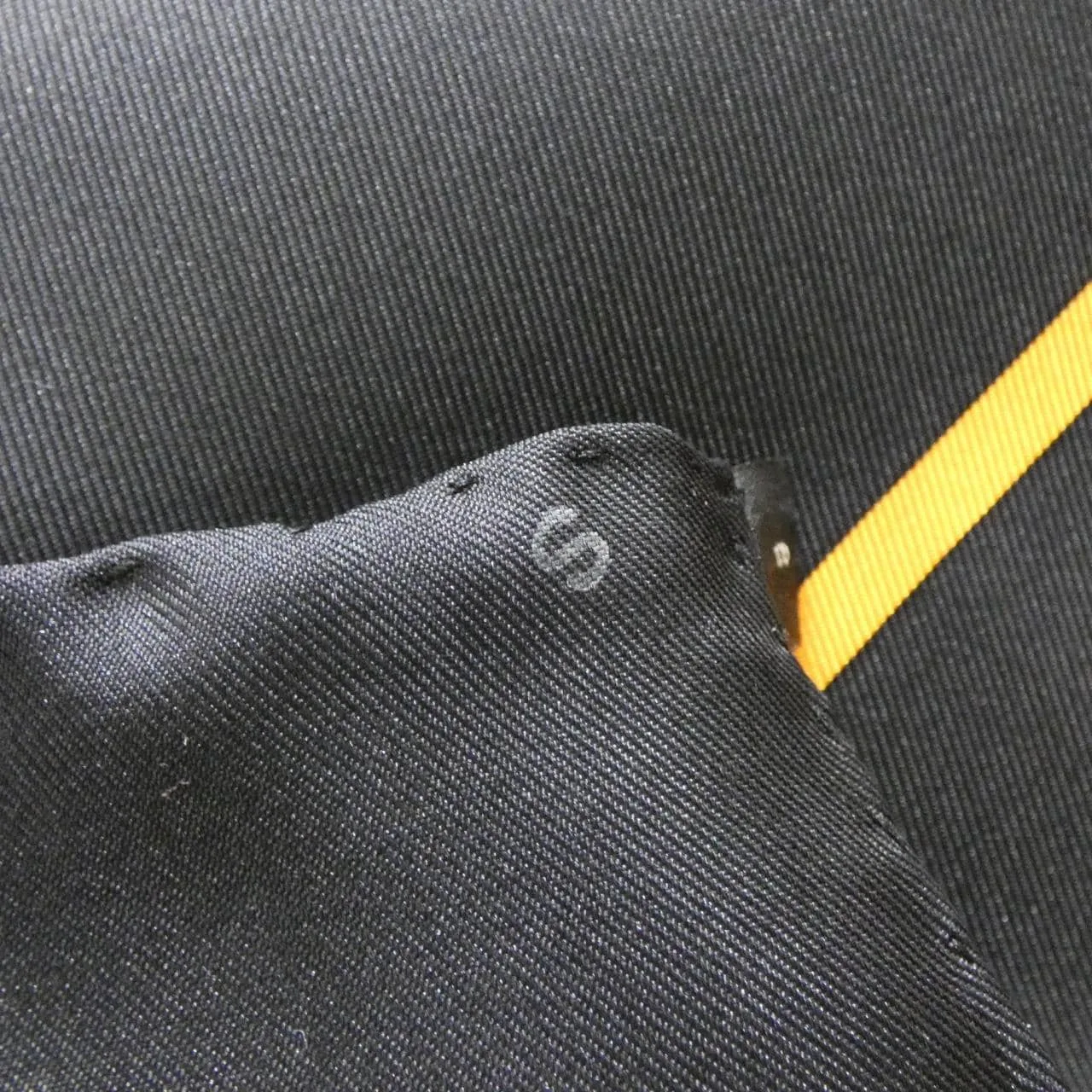 HERMES Scarf 黑色 中古品A - 縮圖 5