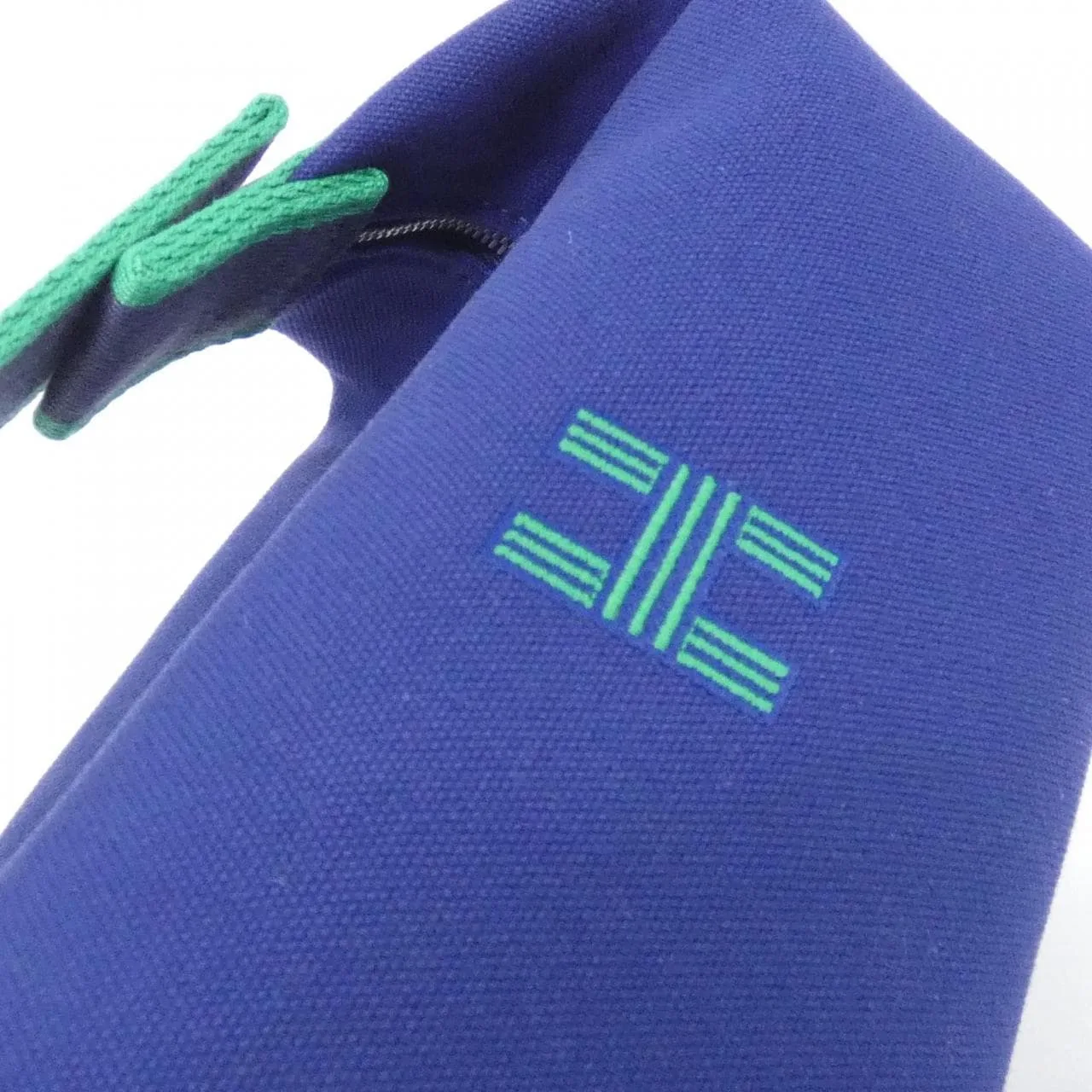 HERMES 103222M Pouch Canvas 黑色 帆布 中古品A - 縮圖 5