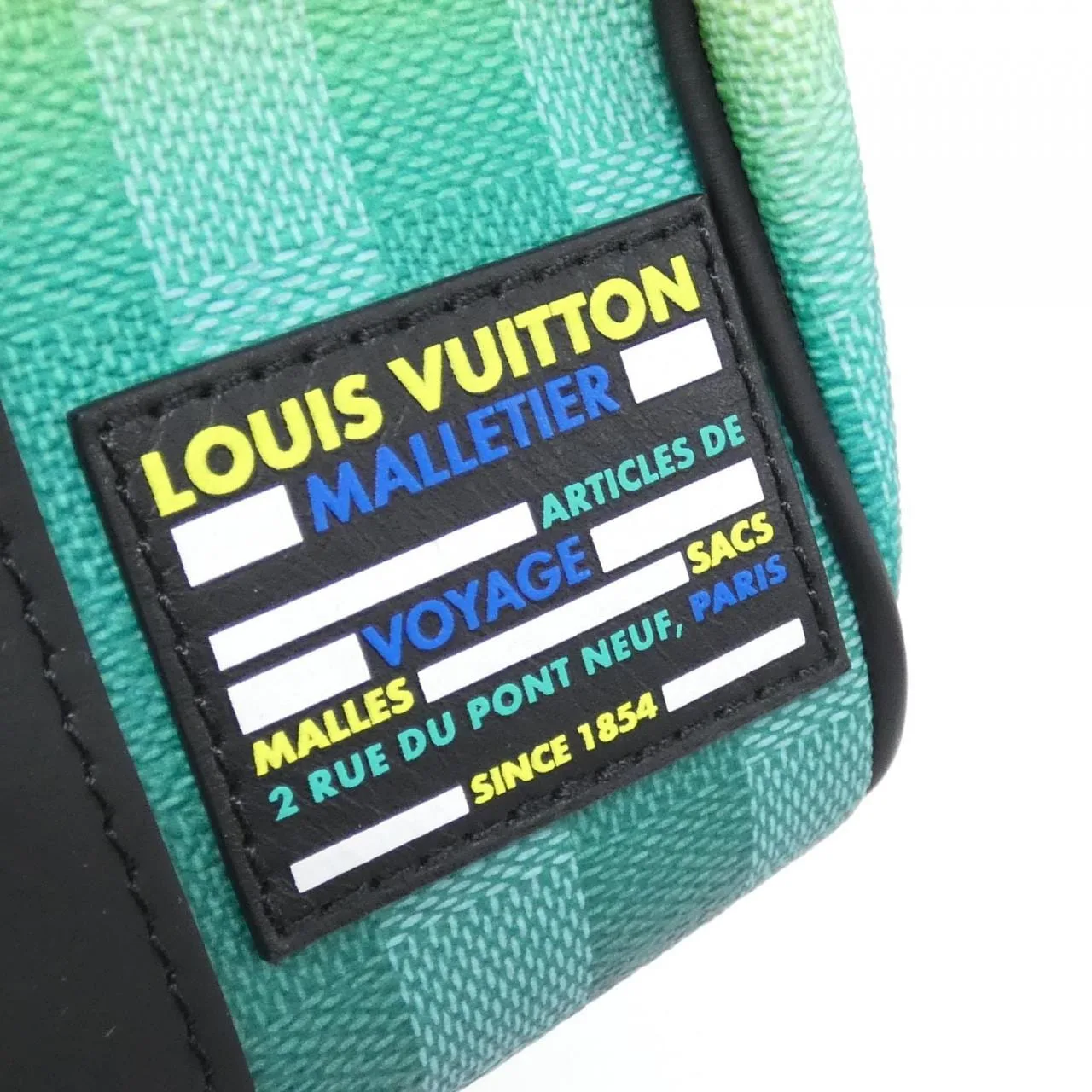 LOUIS VUITTON Keepall M59949 Boston Damier 黑色 Damier 中古品A - 縮圖 4
