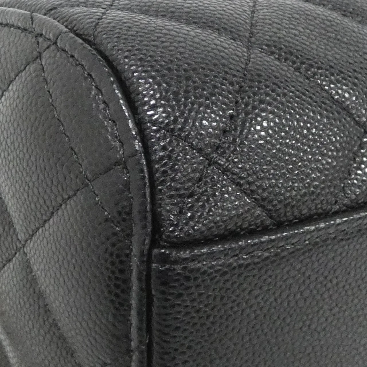 CHANEL Timeless Classic AP4474 Handbag Grained Calfskin Black Grained Calfskin Rank A - Thumbnail 3