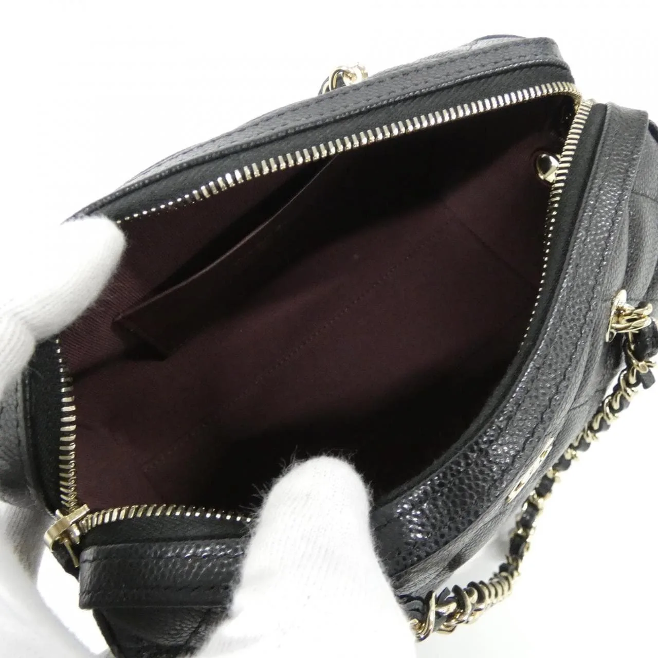 CHANEL Timeless Classic AP4474 Handbag Grained Calfskin Black Grained Calfskin Rank A - Thumbnail 8