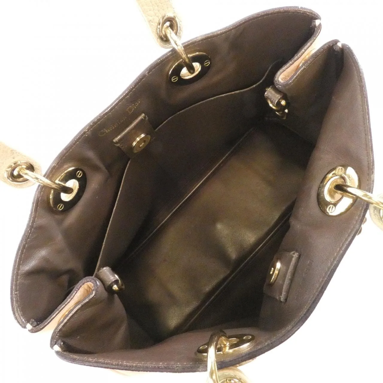 DIOR M0902OTRL 手提包 皮革 黑色 皮革 中古品B - 縮圖 8