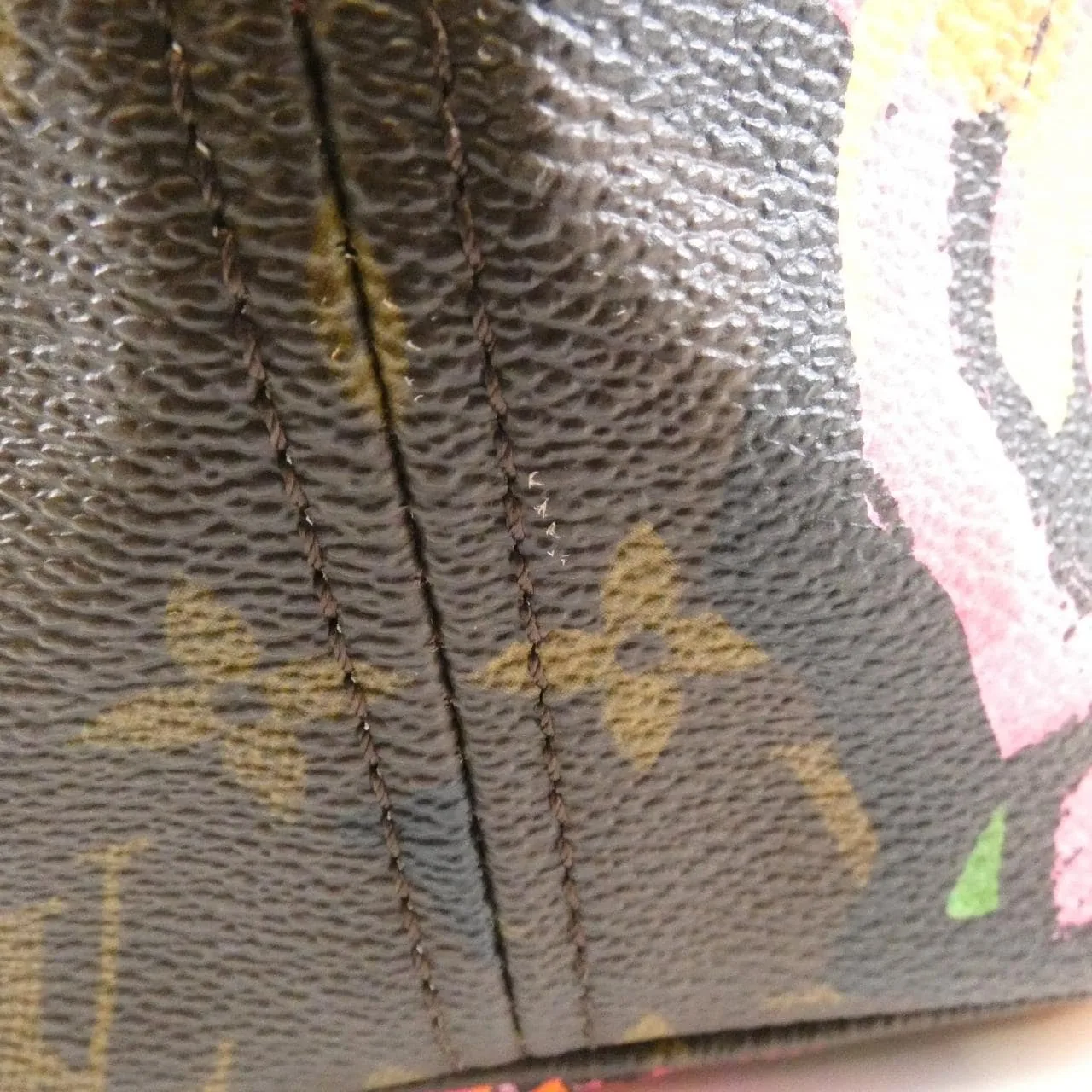 LOUIS VUITTON Neverfull M48613 Tote Monogram 黑色 Monogram 中古品B - 縮圖 4