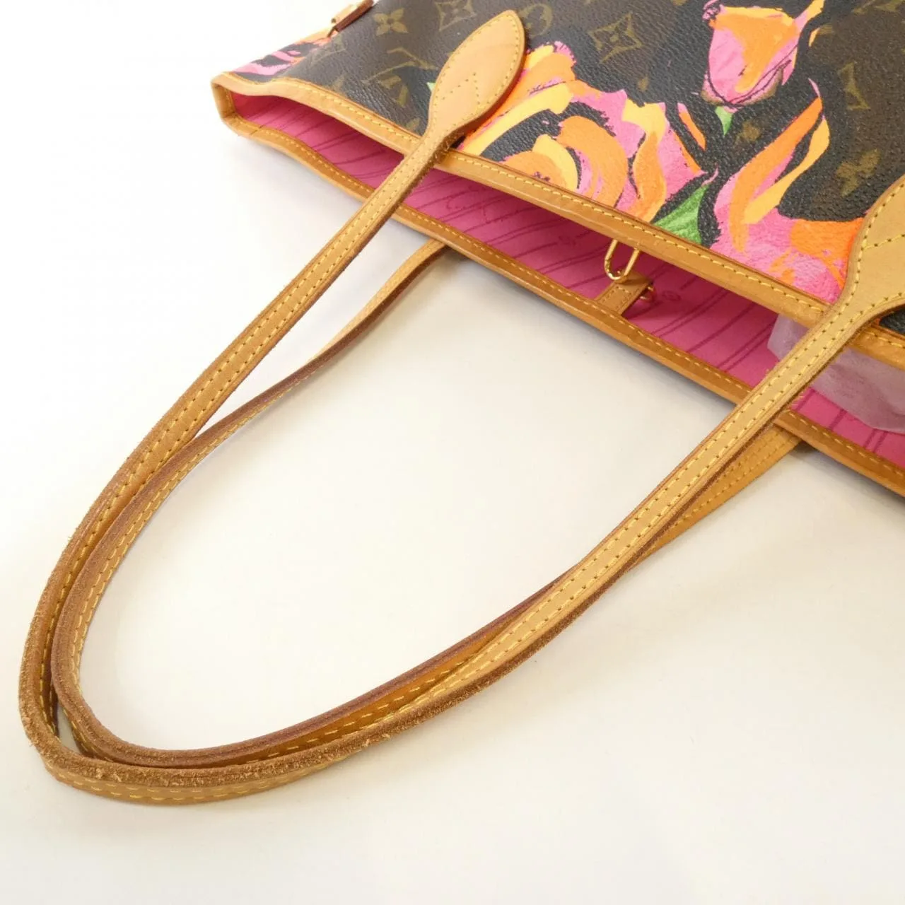 LOUIS VUITTON Neverfull M48613 Tote Monogram 黑色 Monogram 中古品B - 縮圖 6