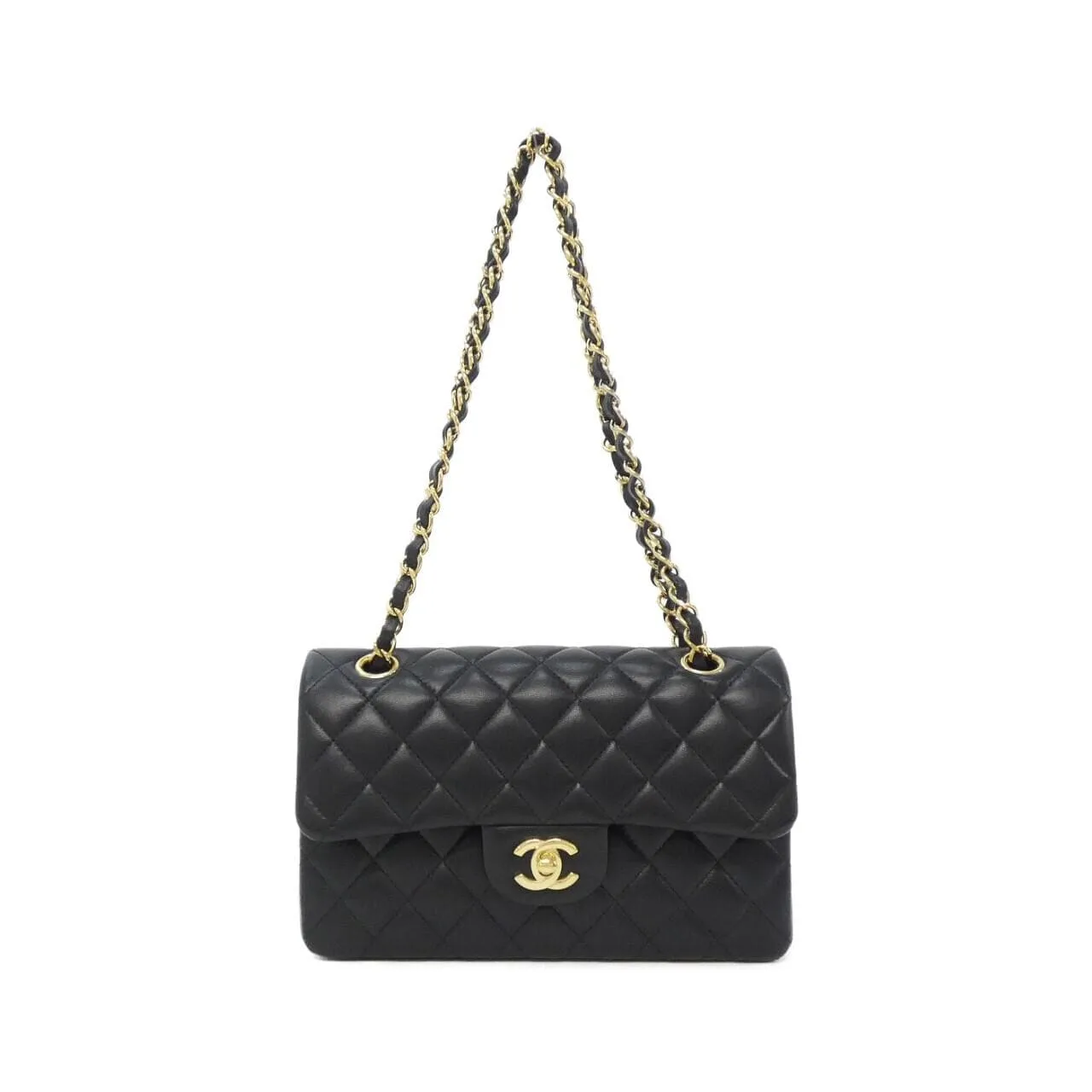 CHANEL Matelasse 1113 Shoulder Lambskin Black