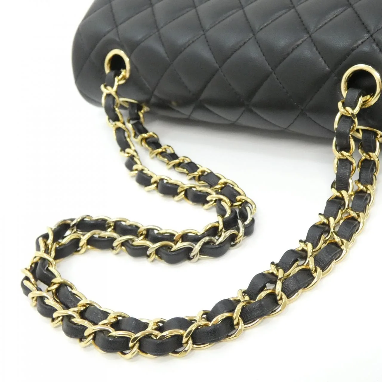 CHANEL Matelasse 1113 Shoulder Lambskin Black Lambskin Rank A - Thumbnail 7