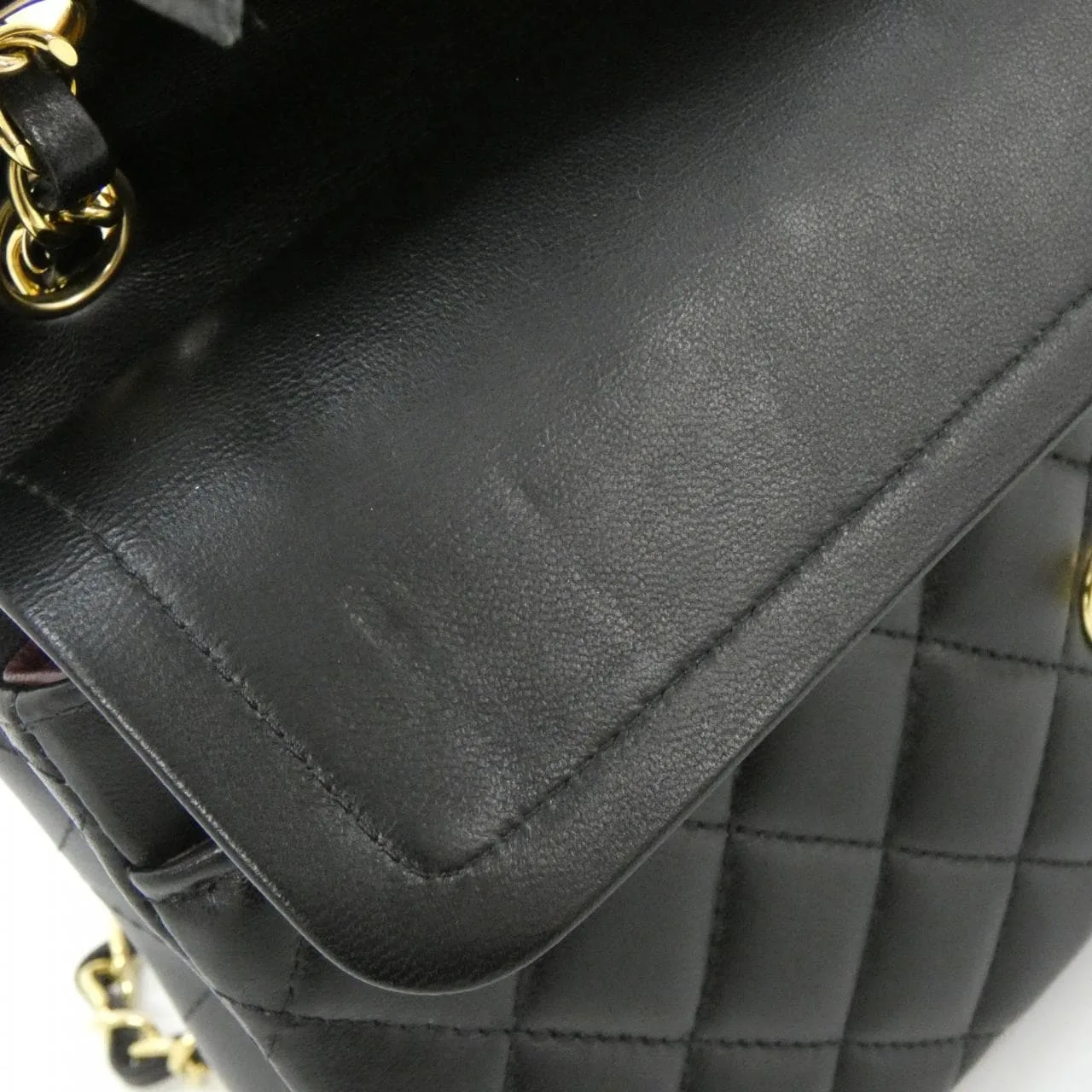CHANEL Matelasse 1113 Shoulder Lambskin Black Lambskin Rank A - Thumbnail 9