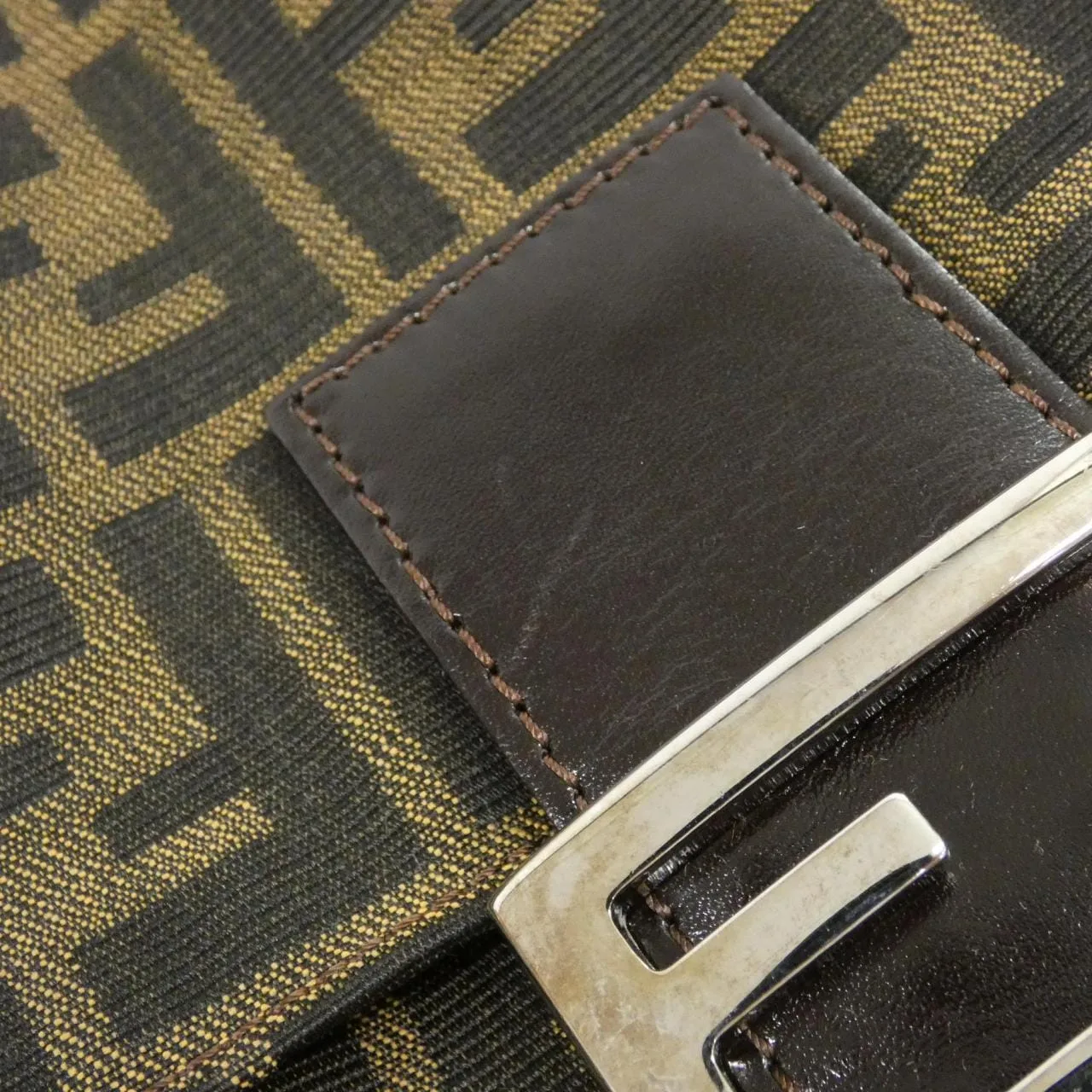 FENDI Baguette 26325 Shoulder Canvas Black Canvas Rank A - Thumbnail 5