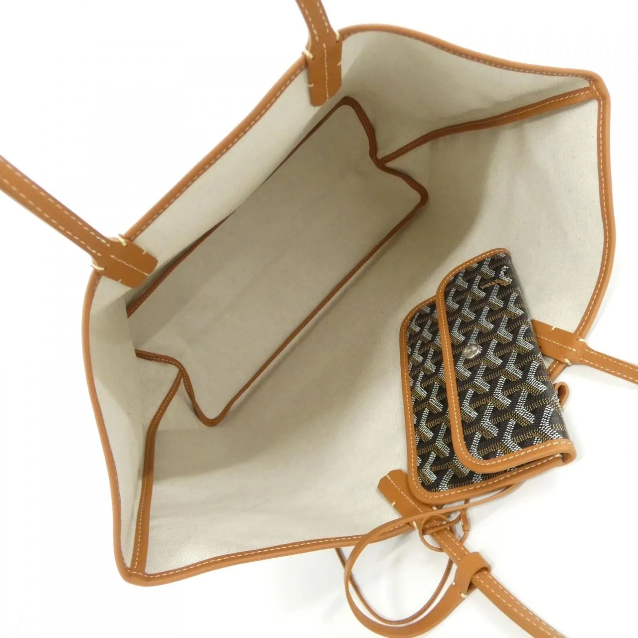 GOYARD Saint Louis AMA LOUIS PM Tote Canvas 黑色 帆布 未使用品 - 縮圖 5