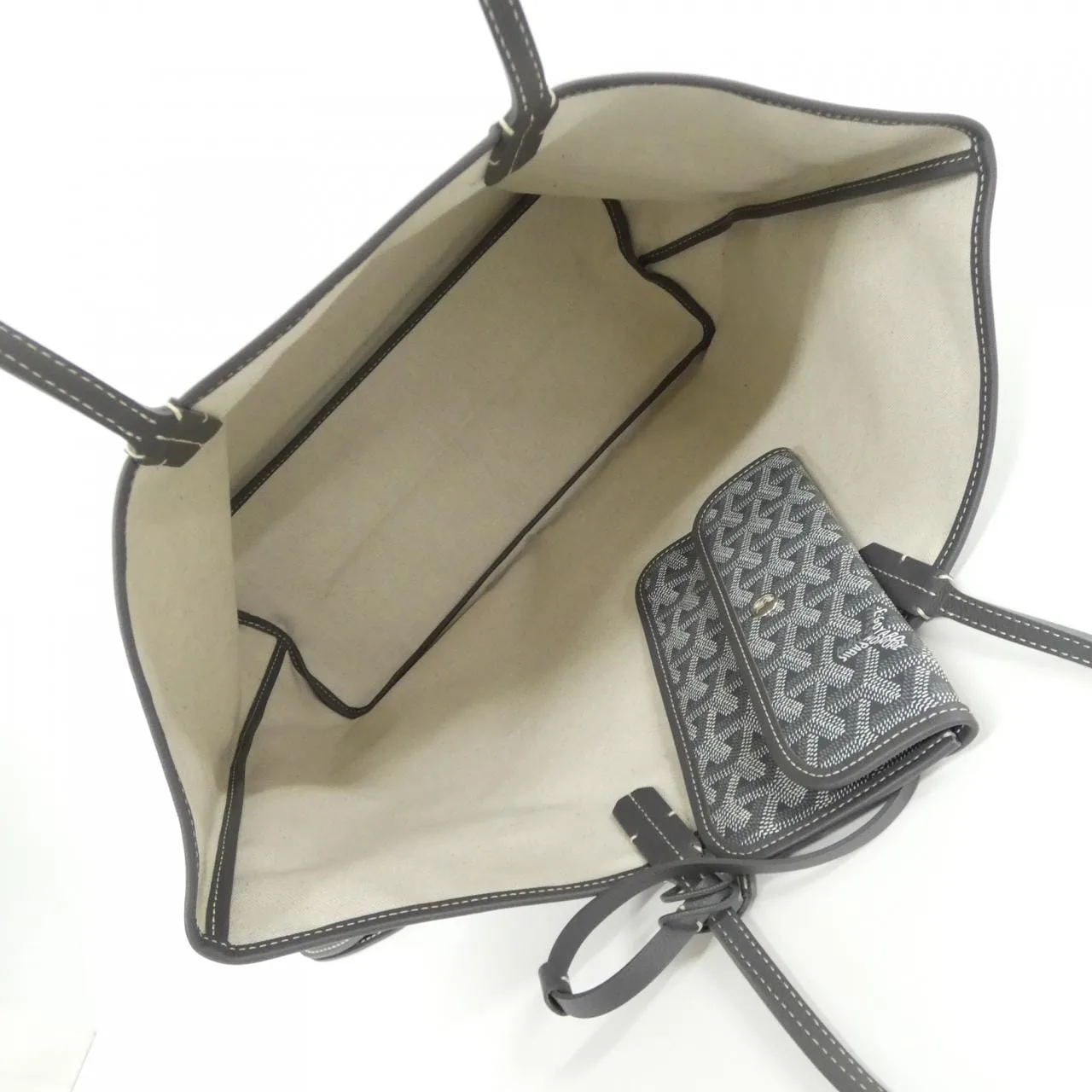 GOYARD Saint Louis AMA LOUIS PM Tote Canvas 灰色 帆布 未使用品 - 縮圖 5