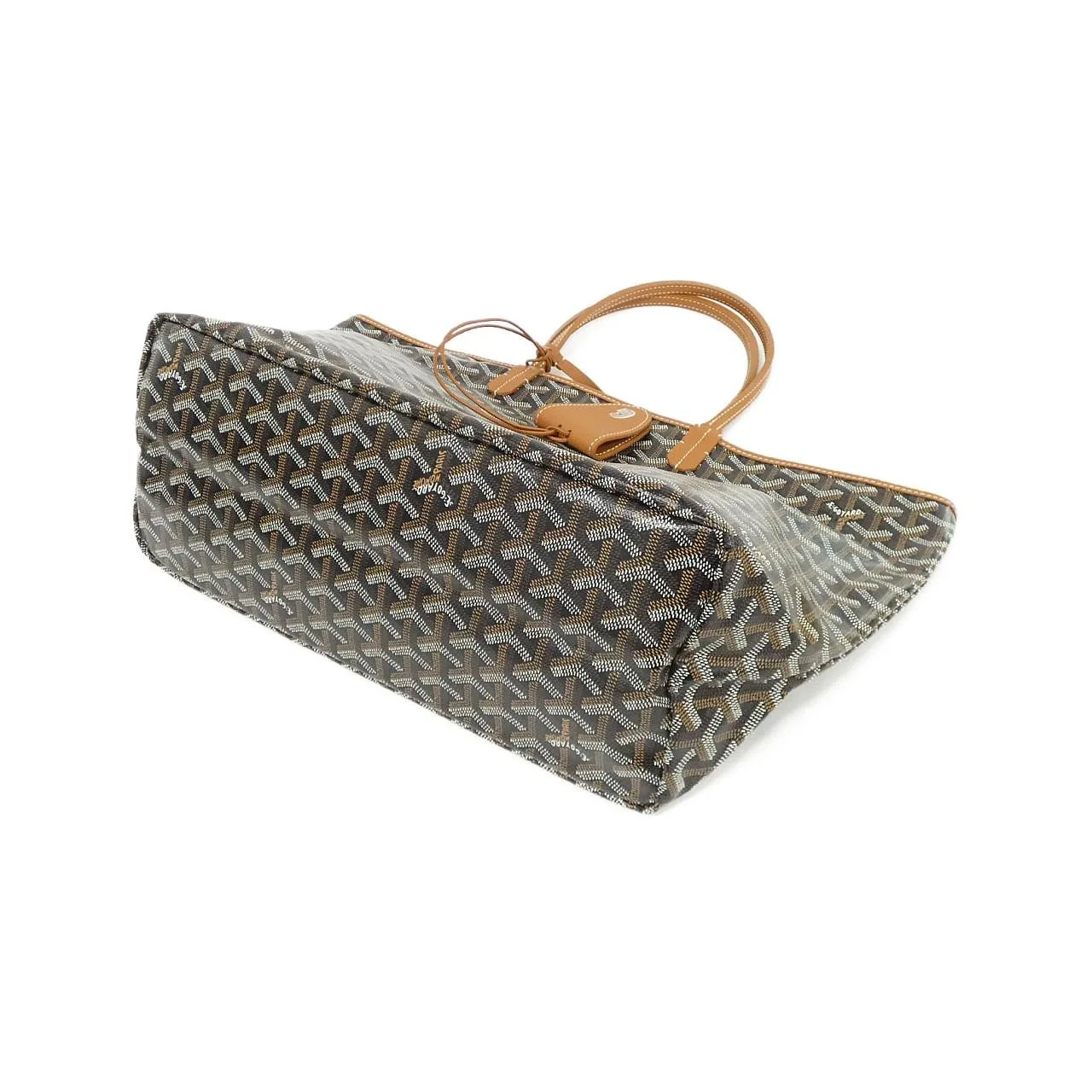 GOYARD Saint Louis AMA LOUIS PM Tote Canvas 黑色 帆布 未使用品 - 縮圖 3