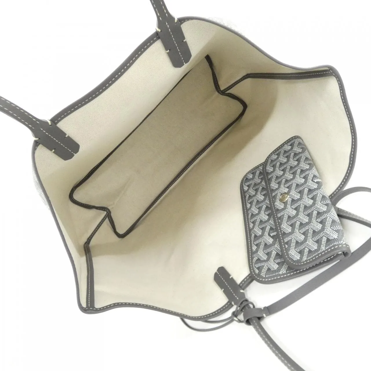 GOYARD Saint Louis AMA LOUIS PM Tote Canvas 灰色 帆布 未使用品 - 縮圖 5