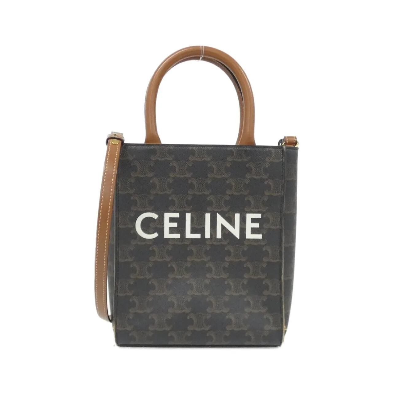 CELINE Cabas 194372BZK Handbag Canvas Black