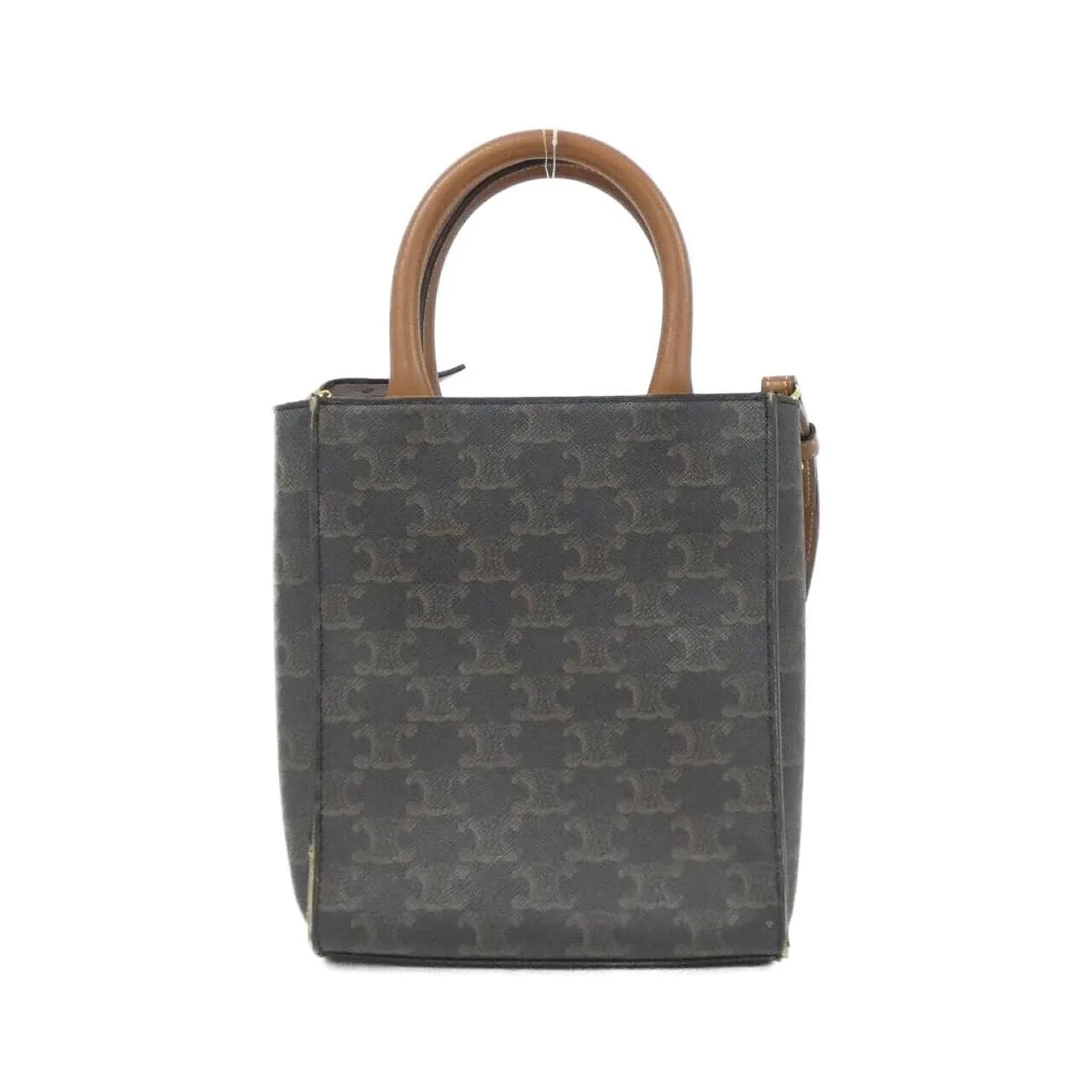 CELINE Cabas 194372BZK Handbag Canvas 黑色 帆布 中古品B - 縮圖 2