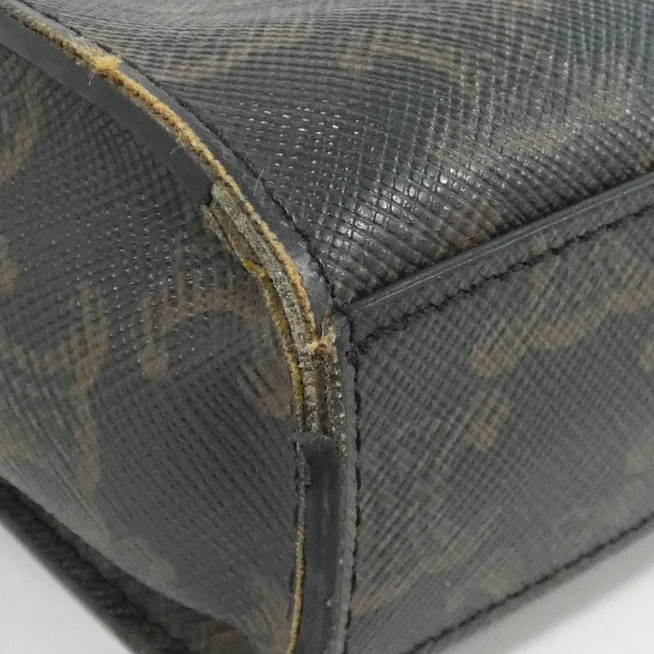 CELINE Cabas 194372BZK Handbag Canvas 黑色 帆布 中古品B - 縮圖 3