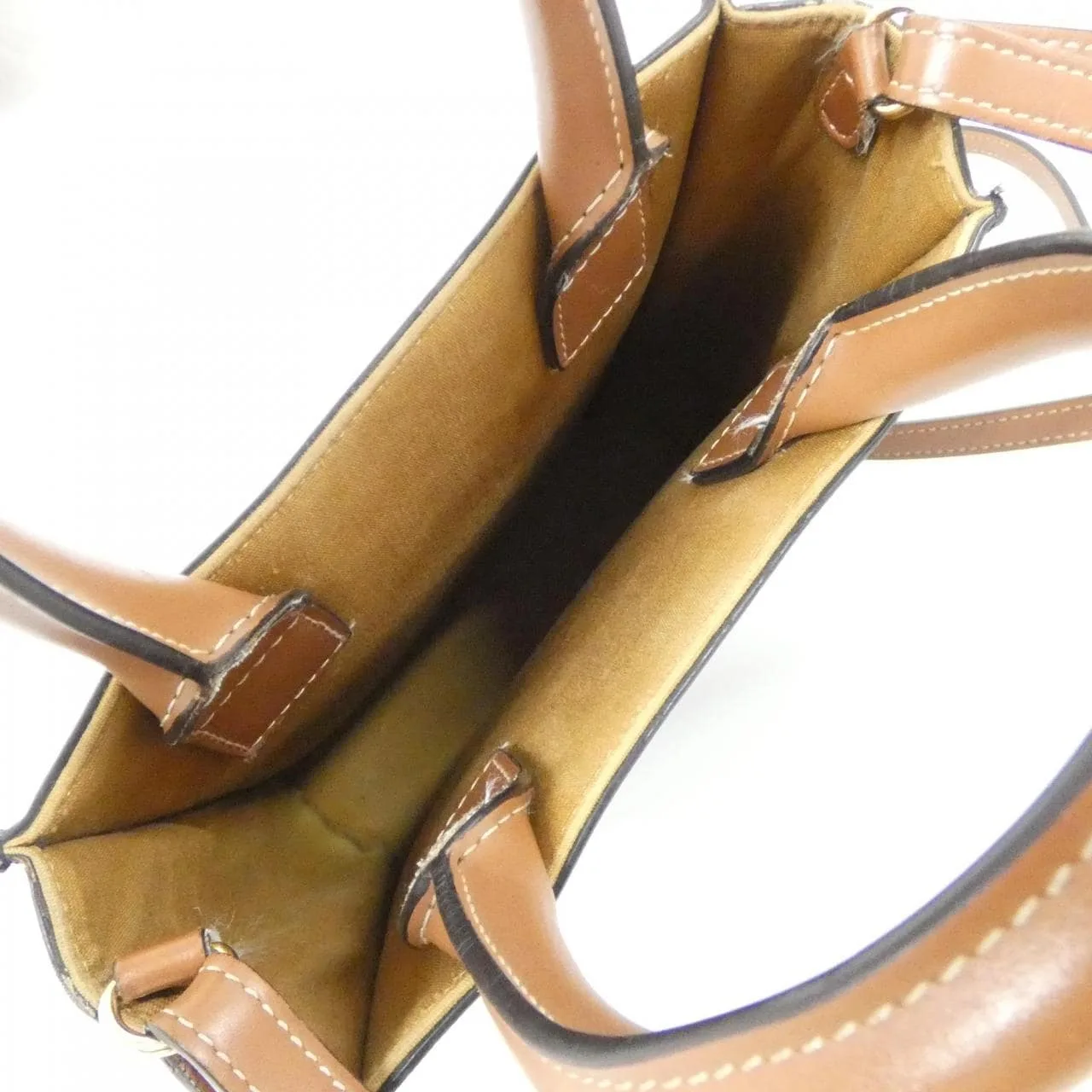 CELINE Cabas 194372BZK Handbag Canvas 黑色 帆布 中古品B - 縮圖 9