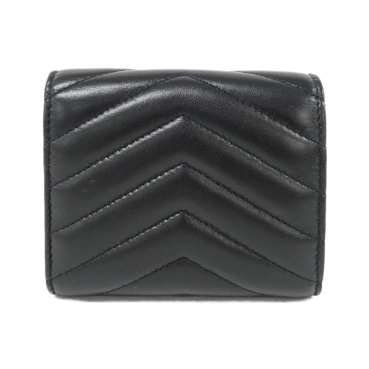 SAINT LAURENT 692061 AAA44 Wallet Lambskin 黑色 羊皮 中古品A - 縮圖 2