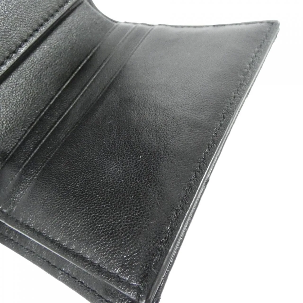 SAINT LAURENT 692061 AAA44 Wallet Lambskin 黑色 羊皮 中古品A - 縮圖 8