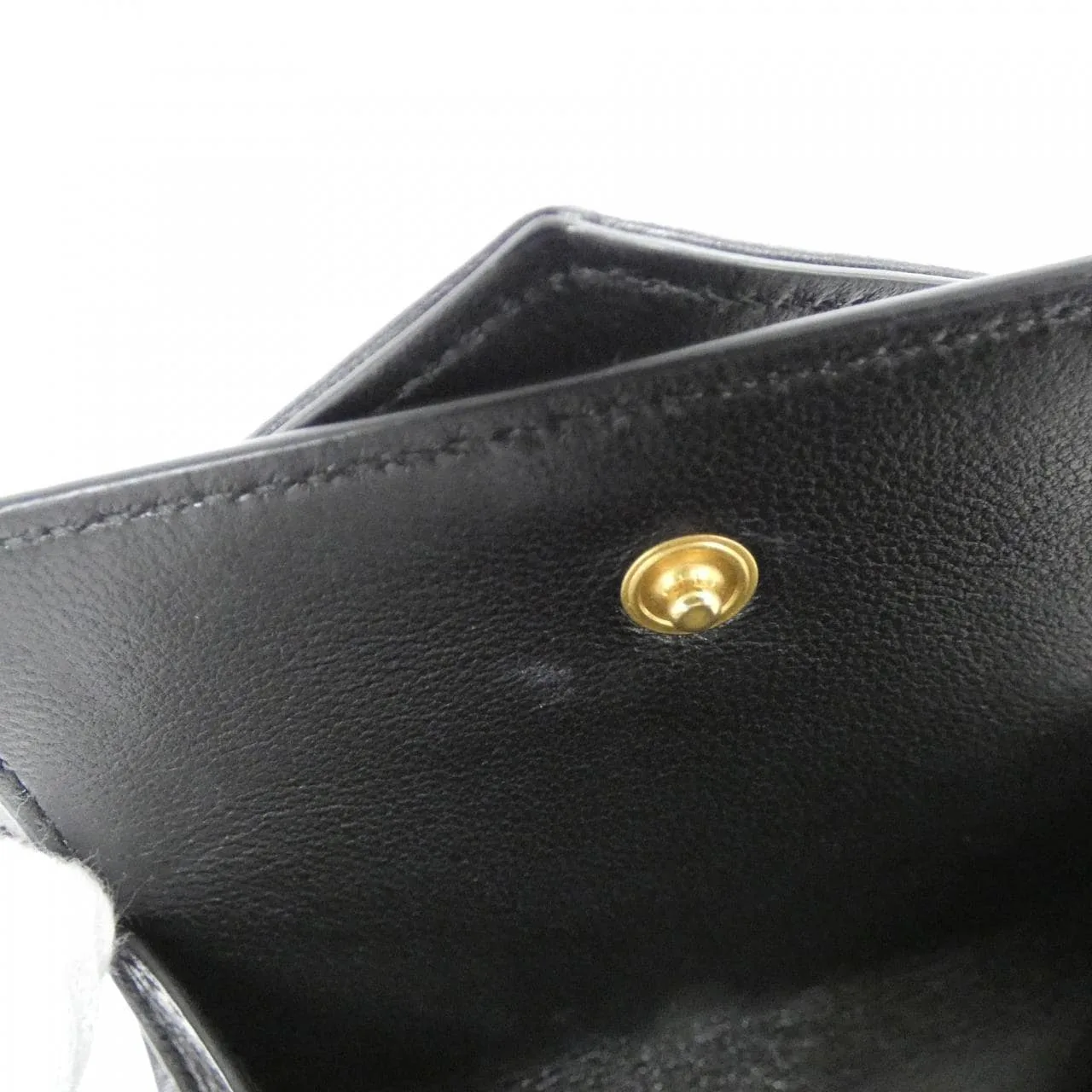 SAINT LAURENT 692061 AAA44 Wallet Lambskin 黑色 羊皮 中古品A - 縮圖 10