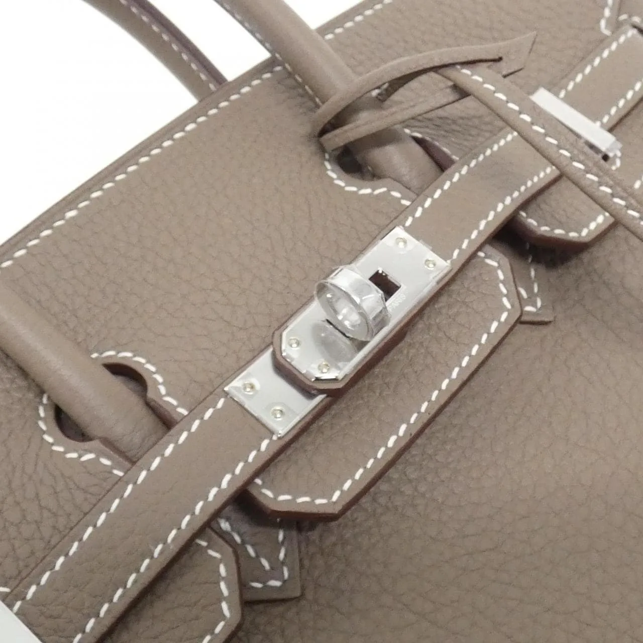 HERMES Birkin 041344CK Handbag Togo Etoupe Togo Leather Rank A - Thumbnail 6