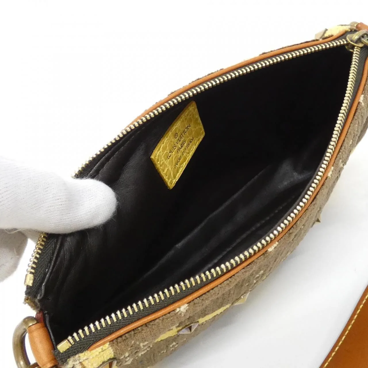 LOUIS VUITTON Pochette M92710 Pochette Monogram 黑色 Monogram 中古品A - 縮圖 6