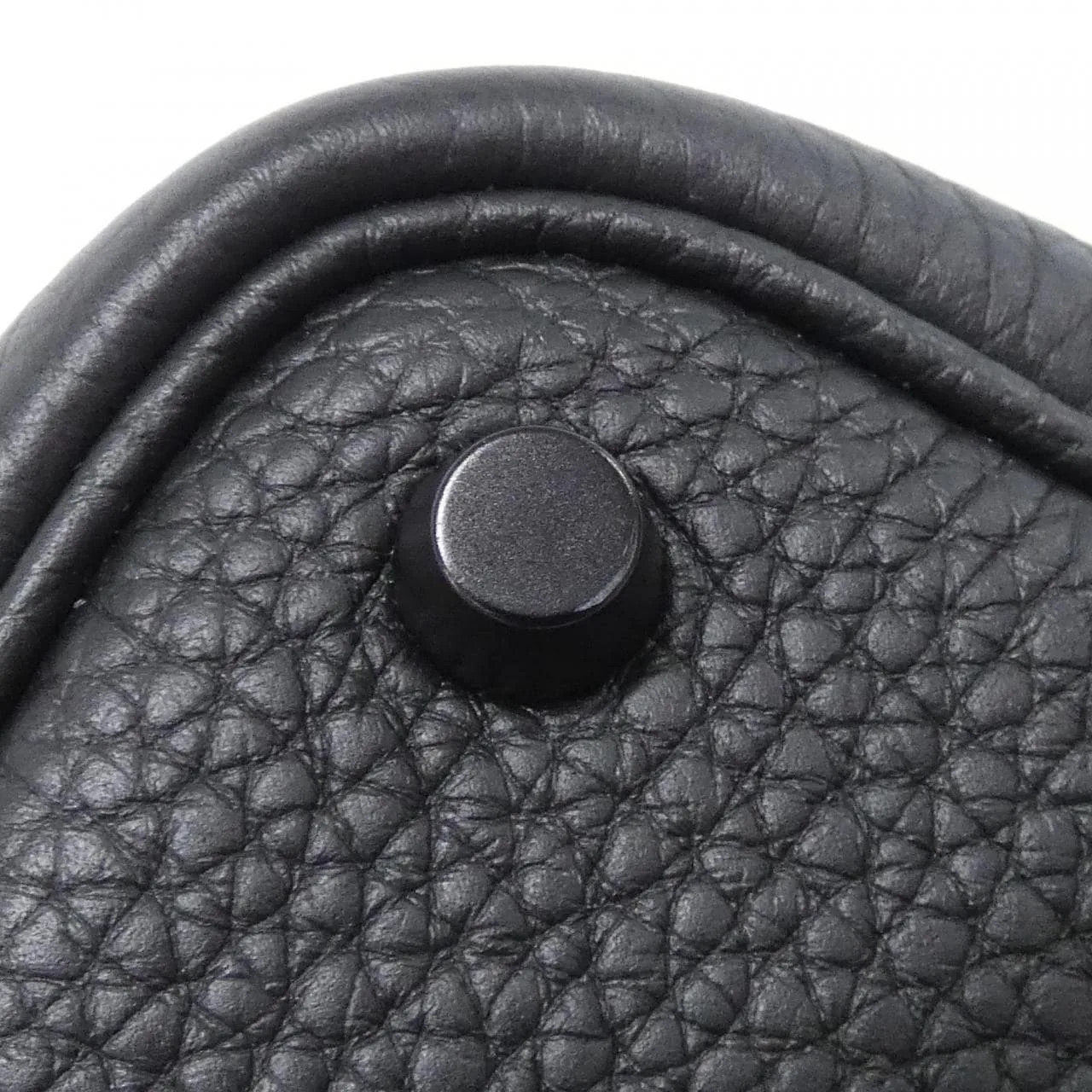 HERMES Picotin 079194CA Handbag Clemence Black Clemence Leather Rank A - Thumbnail 2