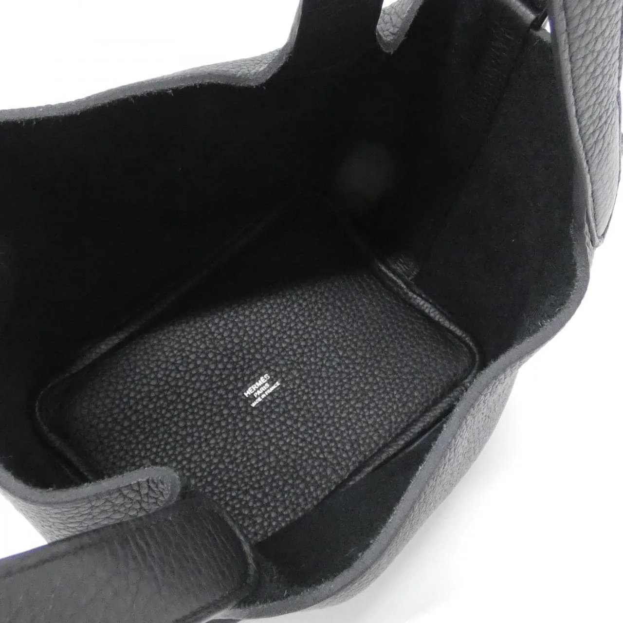HERMES Picotin 079194CA Handbag Clemence Black Clemence Leather Rank A - Thumbnail 6