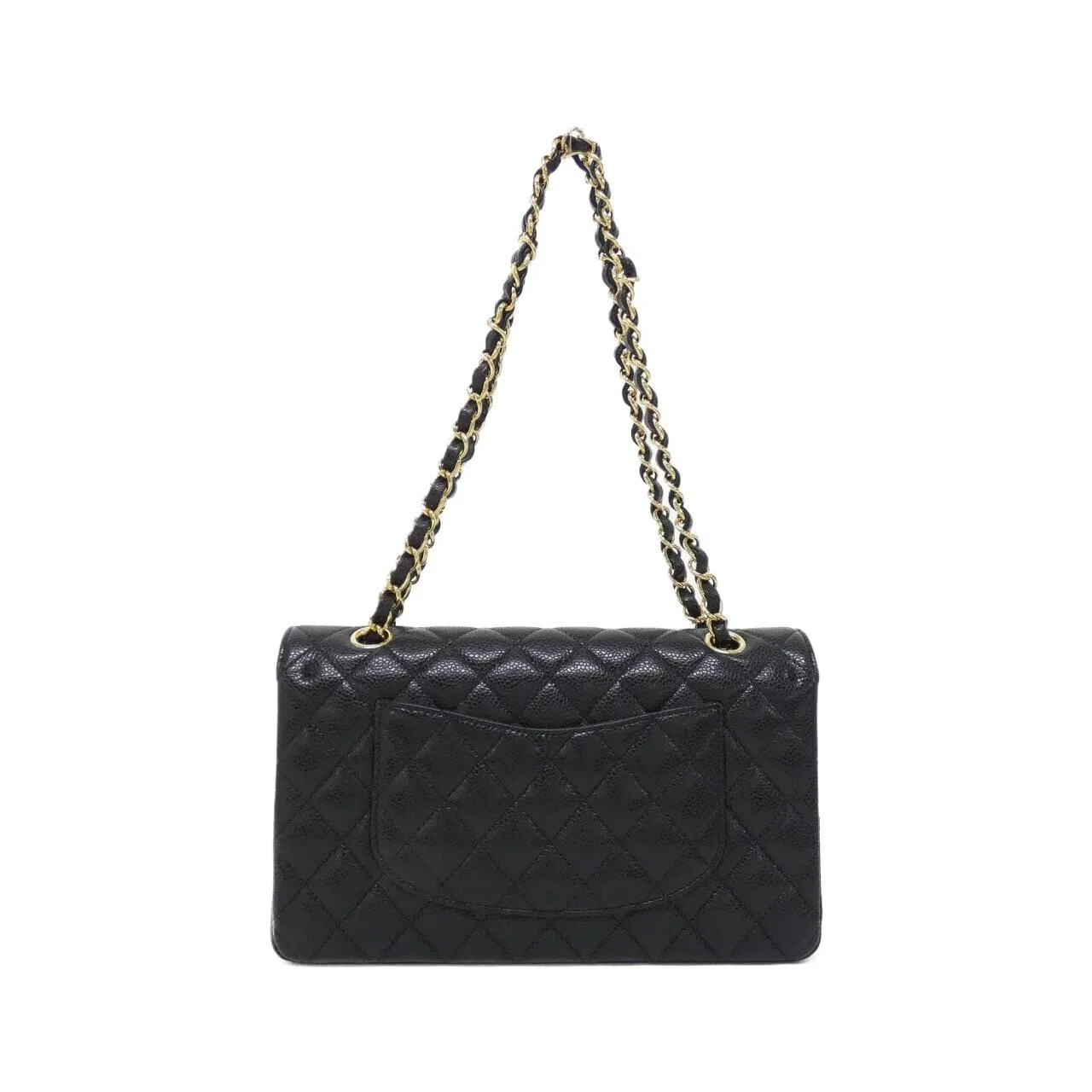 CHANEL Matelasse 1112 Shoulder Grained Calfskin Black Grained Calfskin Rank A - Thumbnail 2