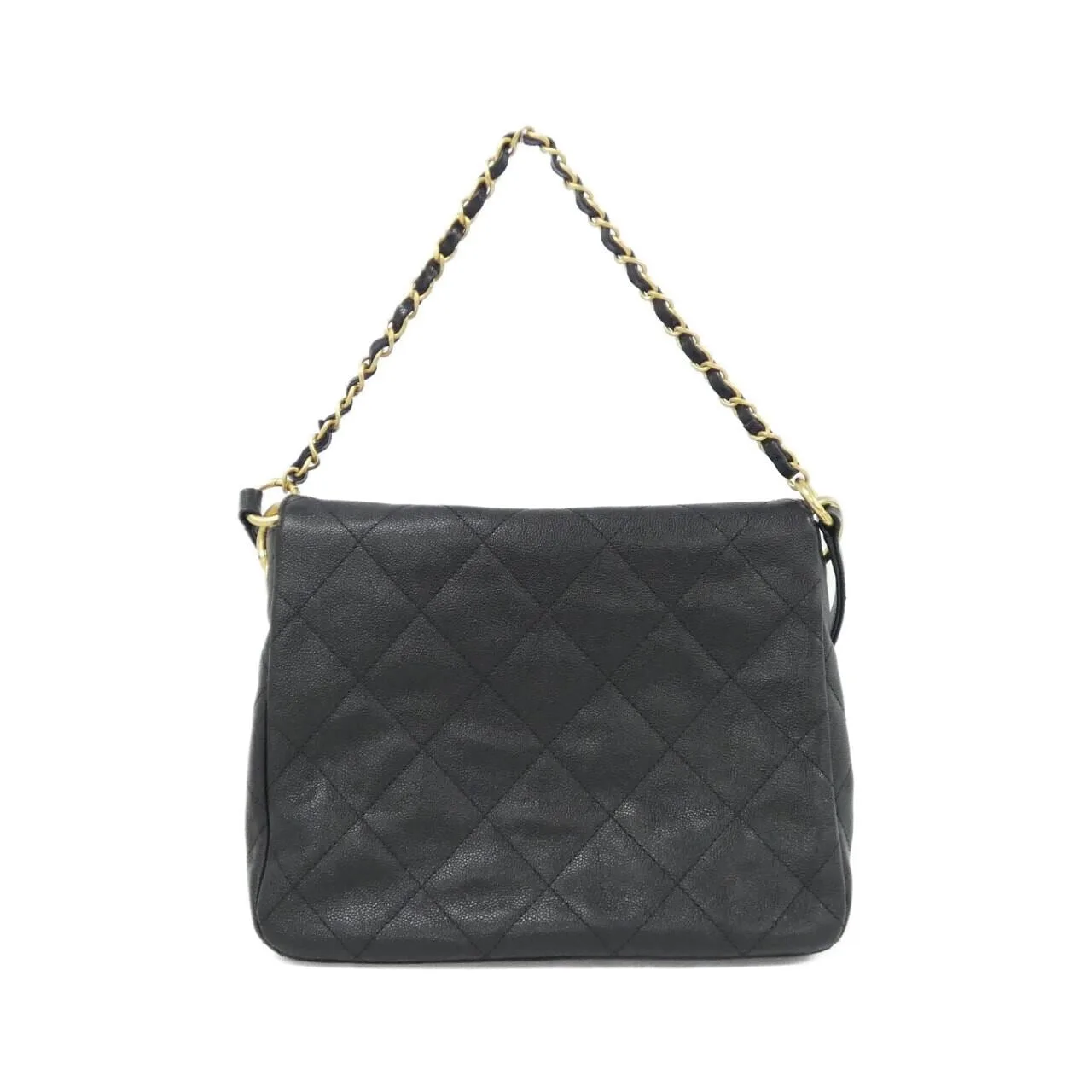 CHANEL AS5384 Shoulder Grained Calfskin 黑色 荔枝紋牛皮 中古品A - 縮圖 2