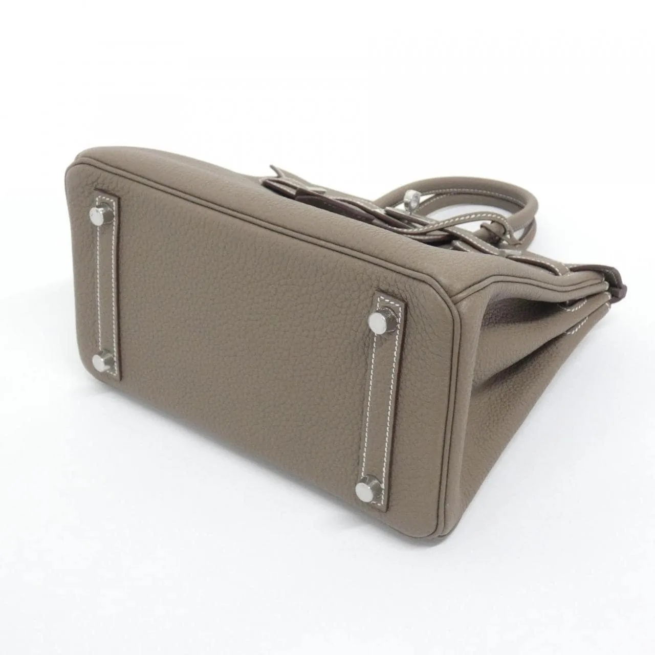 HERMES Birkin 041344CK Handbag Togo Etoupe Togo Leather Unused - Thumbnail 3