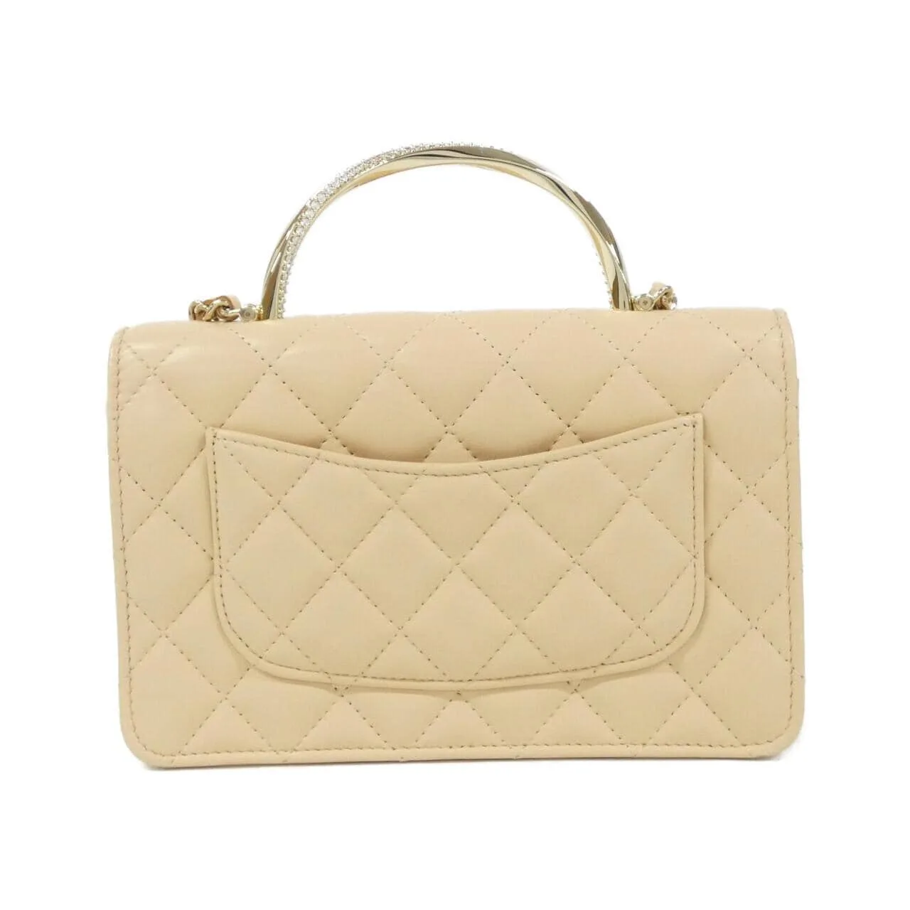 CHANEL AP4292 Wallet Lambskin Beige Lambskin Rank A - Thumbnail 2
