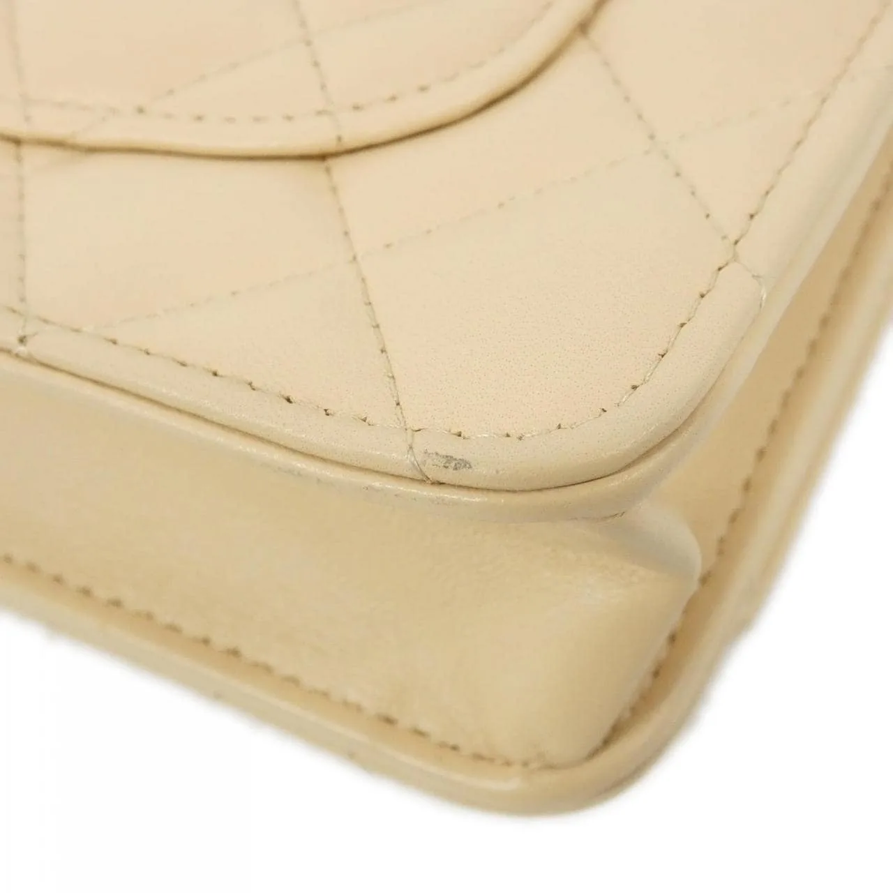 CHANEL AP4292 Wallet Lambskin Beige Lambskin Rank A - Thumbnail 3