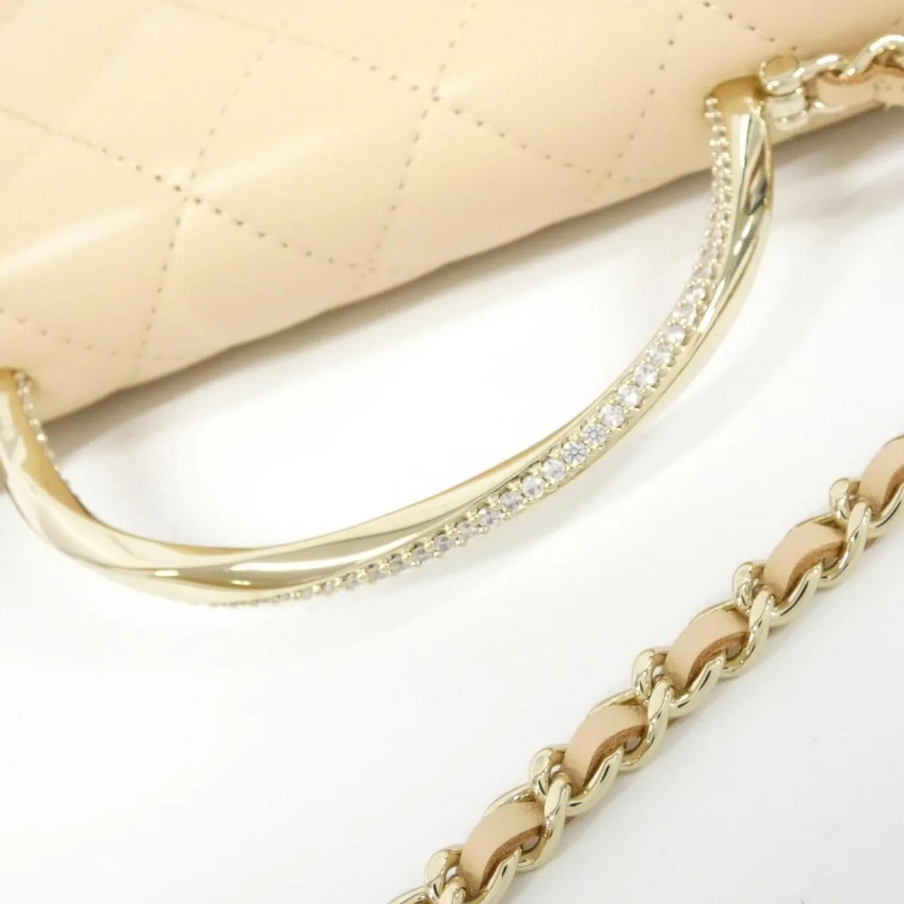 CHANEL AP4292 Wallet Lambskin Beige Lambskin Rank A - Thumbnail 5