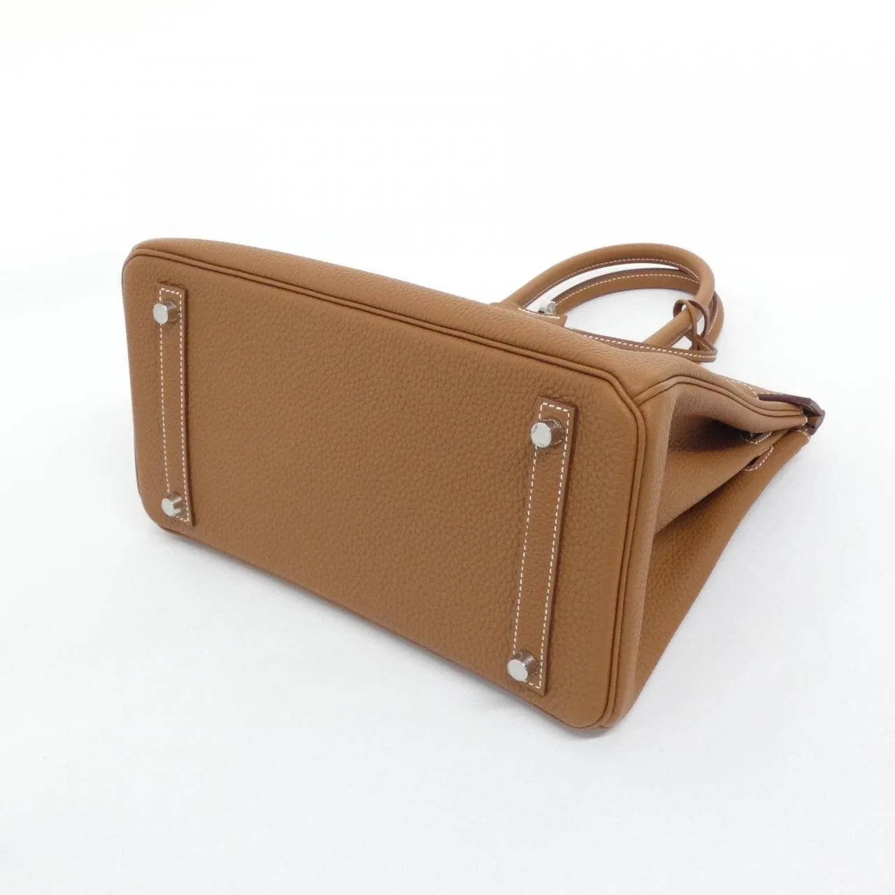 HERMES Birkin 030520CK Handbag Togo Gold Togo Leather Unused - Thumbnail 3