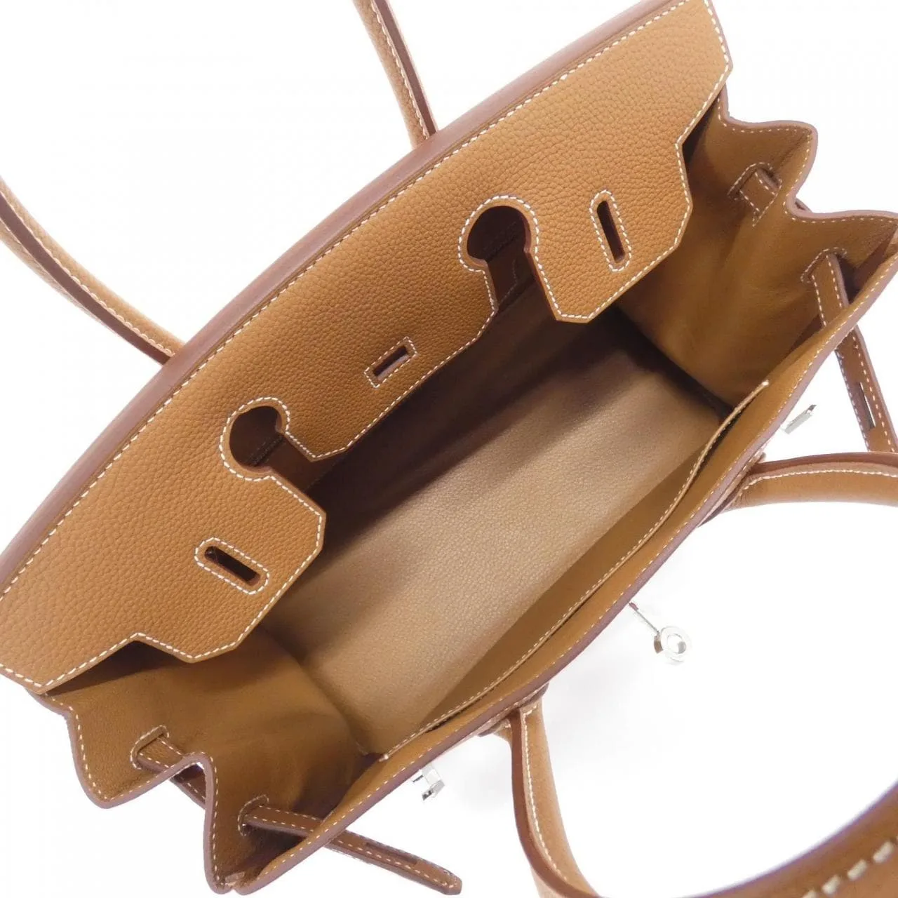 HERMES Birkin 030520CK Handbag Togo Gold Togo Leather Unused - Thumbnail 6