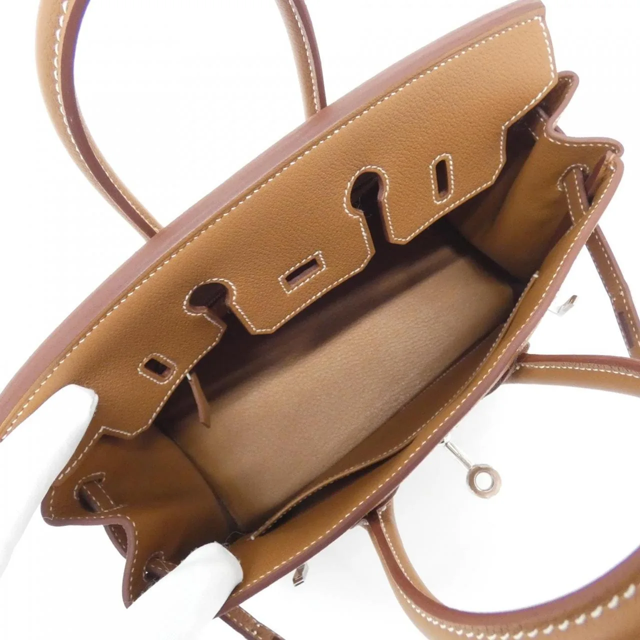 HERMES Birkin 041344CK Handbag Togo 金色 Togo 牛皮 未使用品 - 縮圖 6