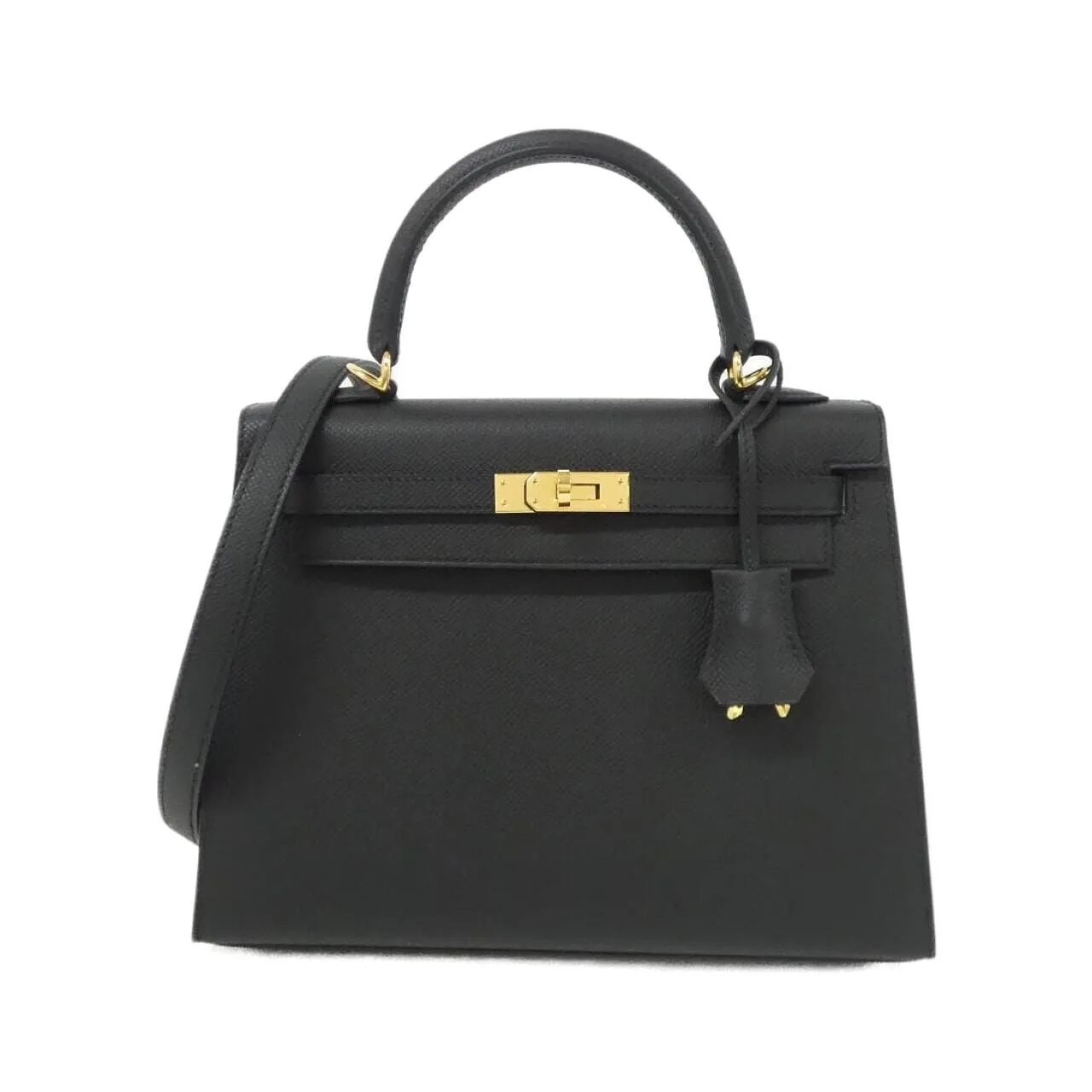 HERMES Kelly 038416CC Handbag Epsom Black