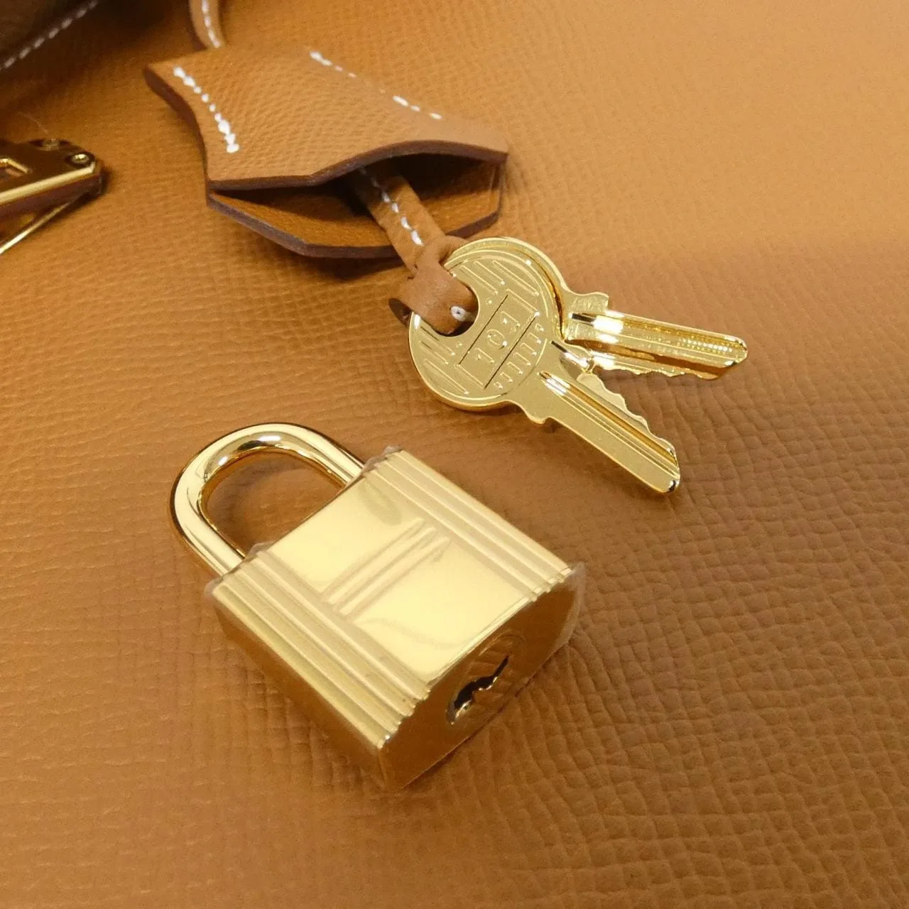 HERMES Kelly 038416CC Handbag Epsom Gold Epsom Leather Unused - Thumbnail 4