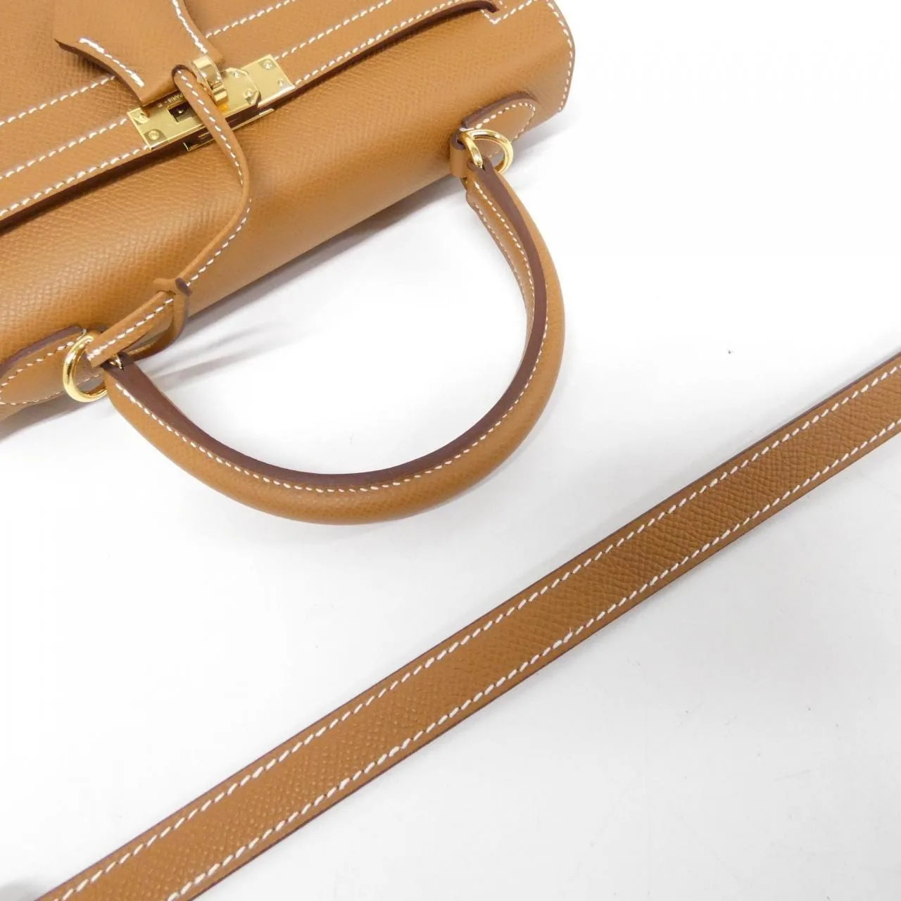 HERMES Kelly 038416CC Handbag Epsom Gold Epsom Leather Unused - Thumbnail 7