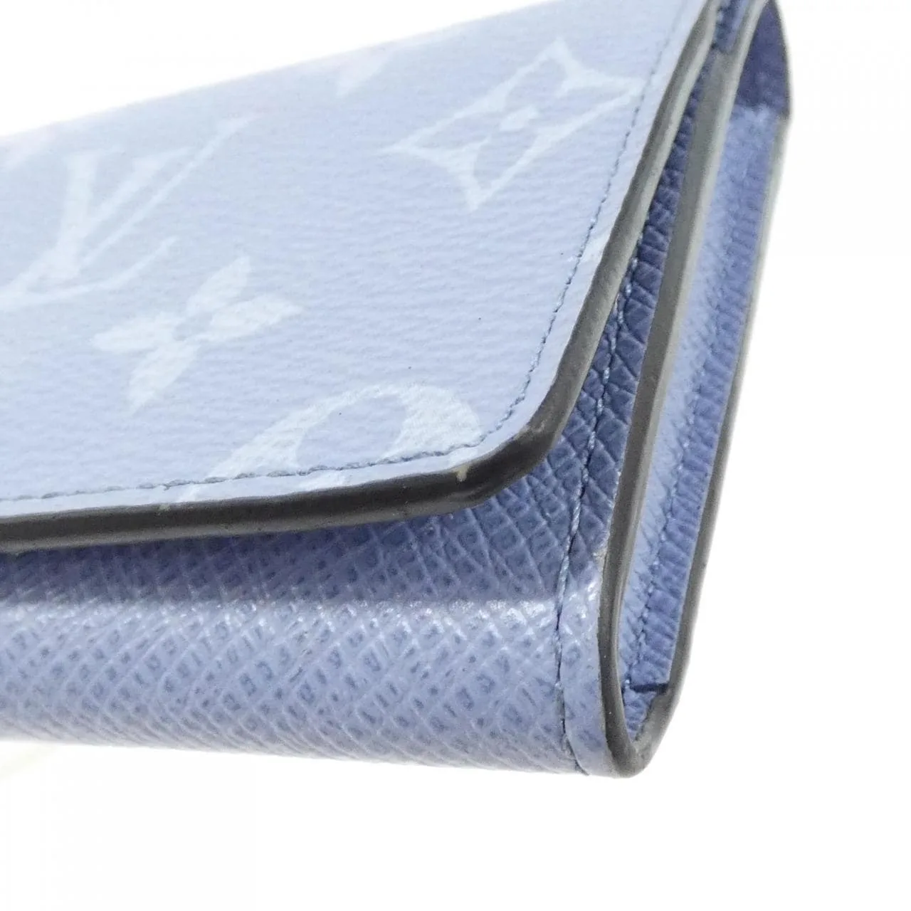 LOUIS VUITTON M14118 Card Case Canvas Blue Canvas Rank A - Thumbnail 3