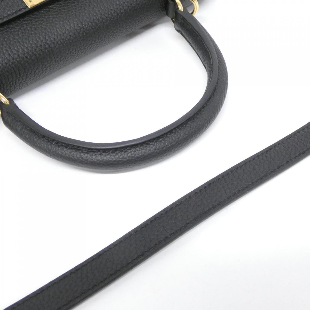 HERMES HERMÈS Kelly 044624CC Bag Togo Black Togo Leather - Thumbnail 6