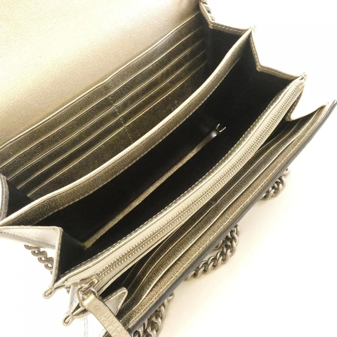 GUCCI Dionysus 401231 Wallet 銀色 中古品B - 縮圖 8