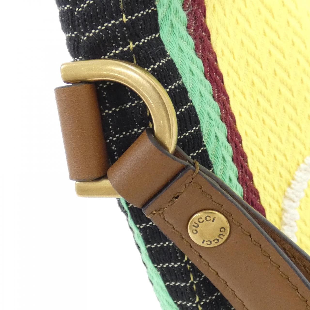 GUCCI 822870 FAEF8 Bag Canvas 黑色 帆布 中古品A - 縮圖 5