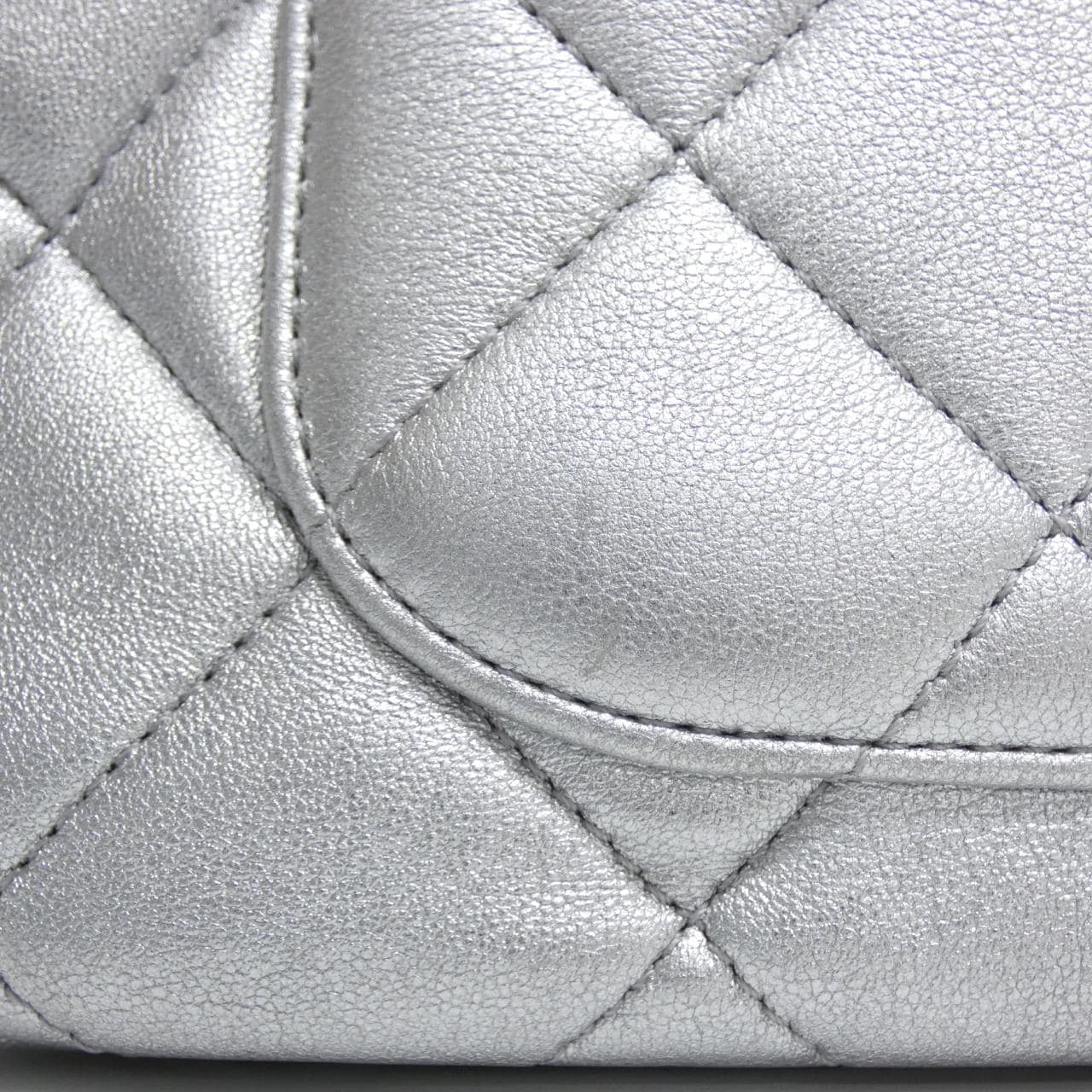 CHANEL AS4599 Shoulder Bag Lambskin Silver Lambskin Rank A - Thumbnail 5
