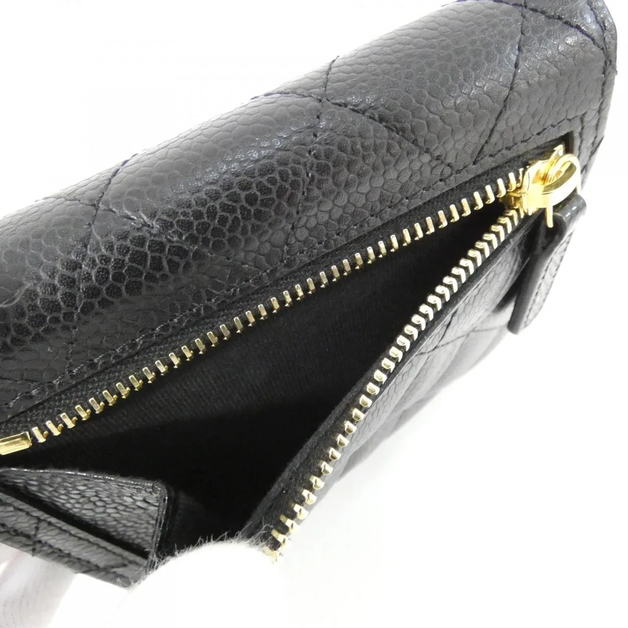 CHANEL Timeless Classic AP0231 Wallet Grained Calfskin 黑色 荔枝紋牛皮 中古品A - 縮圖 5