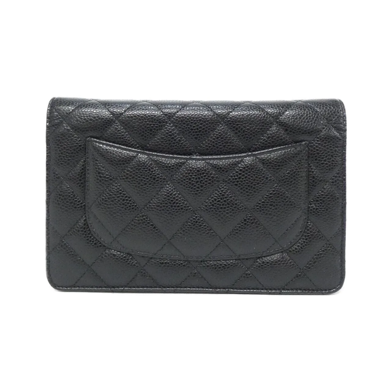 CHANEL Timeless Classic 33814 Wallet Grained Calfskin Black Grained Calfskin Rank A - Thumbnail 2