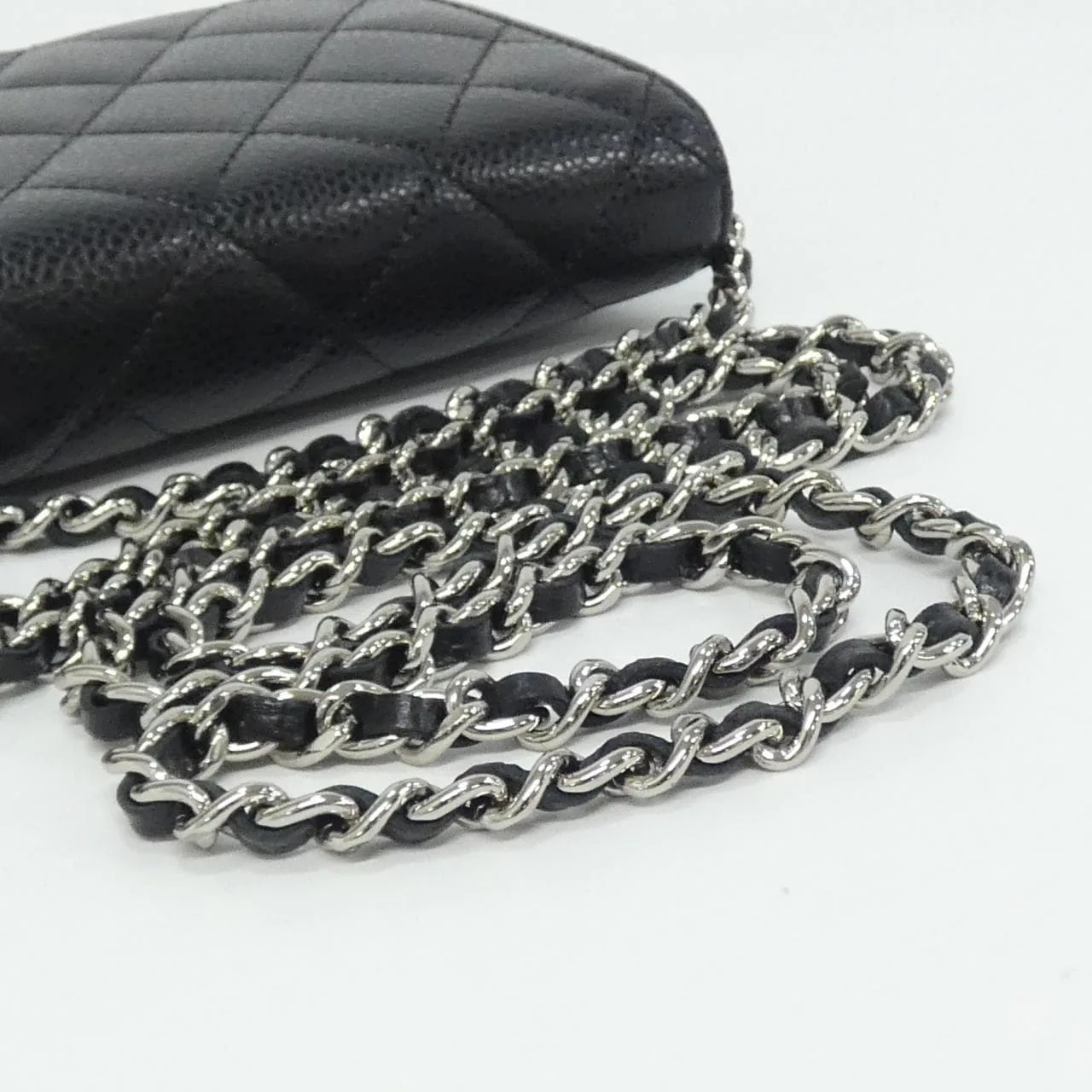 CHANEL Timeless Classic 33814 Wallet Grained Calfskin Black Grained Calfskin Rank A - Thumbnail 5